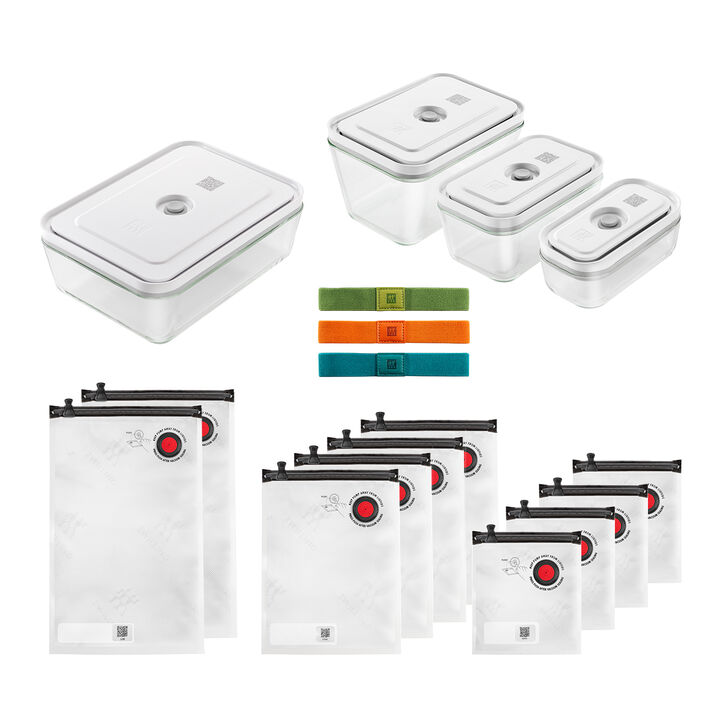 Set d'accessoires sous vide, verre, large 1