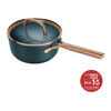 Milano, ソースパン ガラス蓋付 18 cm, アルミニウム, ブルー, small 1