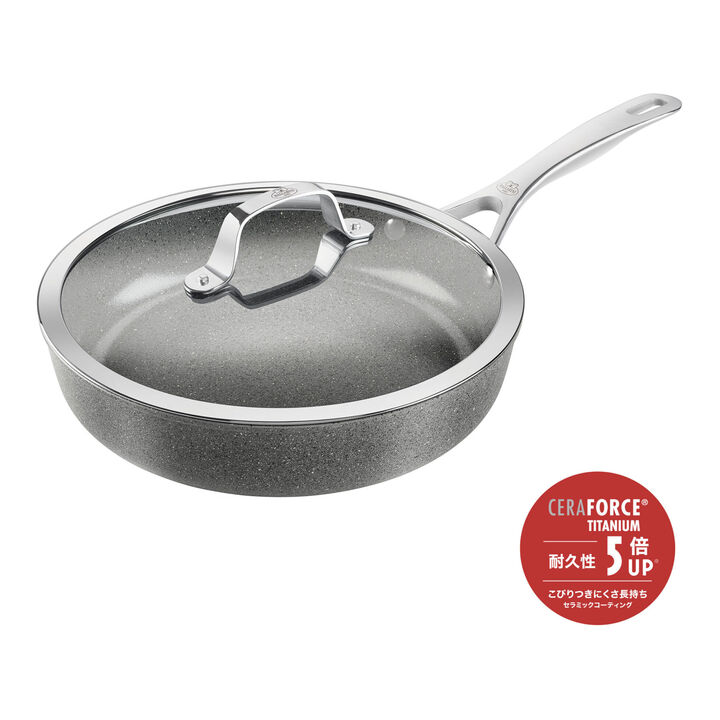 サリーナ セラミック, フライパン 深型, 28 cm, アルミニウム, チタン強化セラミック・ノンスティック・コーティング, large 1