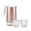Set vattenkokare Pro och kaffeglas, rosé, small 1