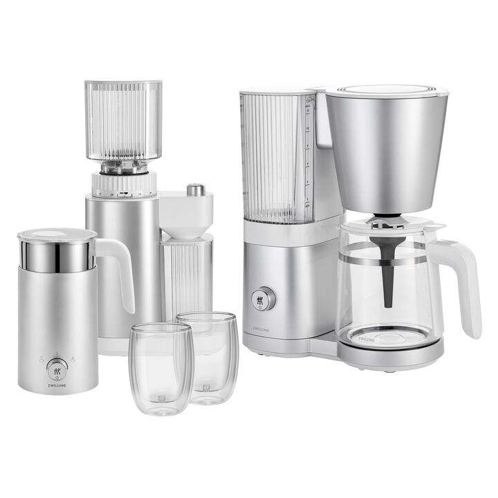 Cafe Le Diffuser Set Set autour du café, 4pcs, argent