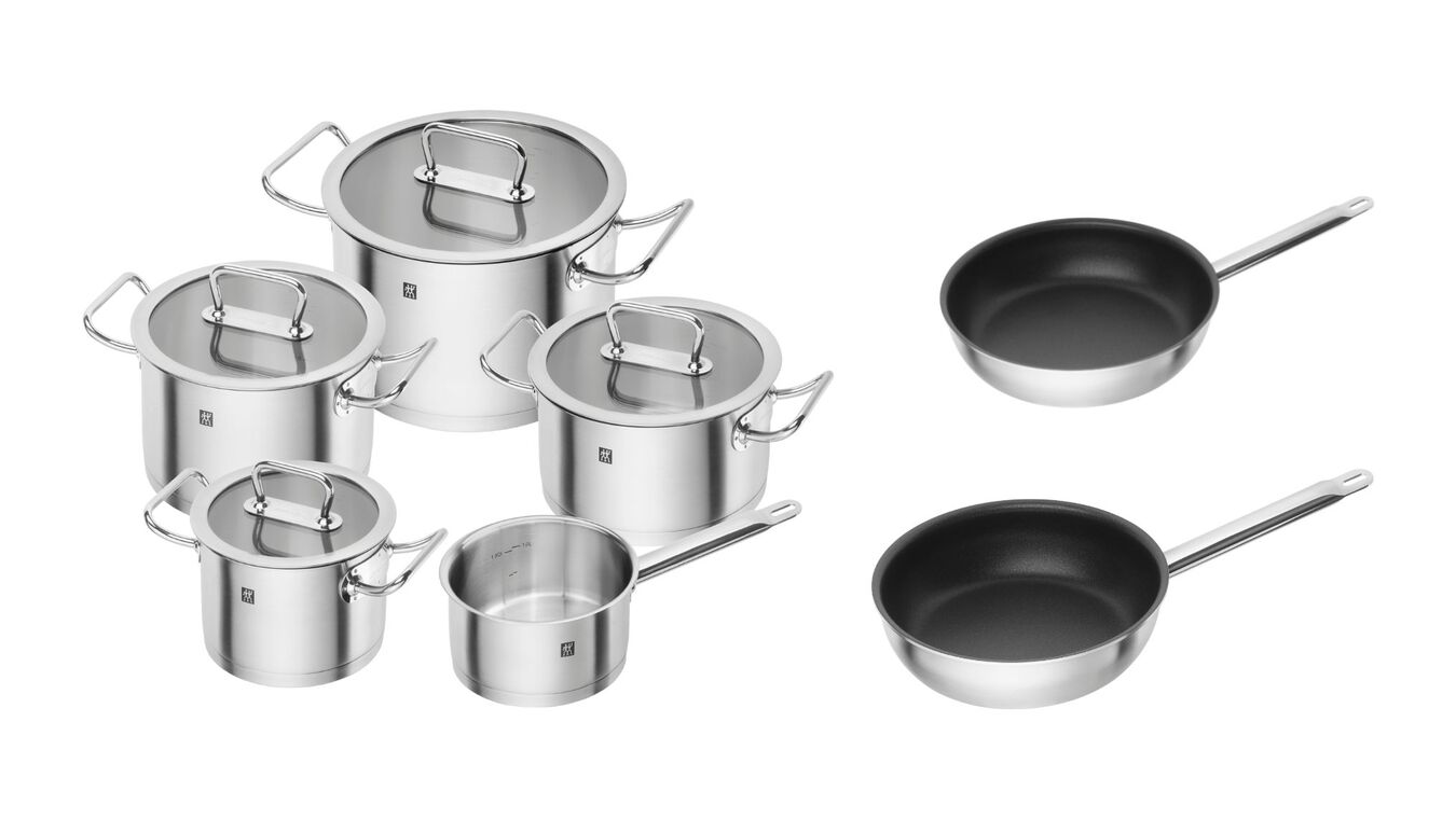 5 Piece Cookware Set With 2 Frying Pans 1