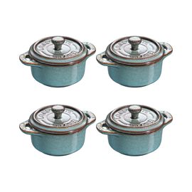 Set of 4 Ceramic Mini Cocottes