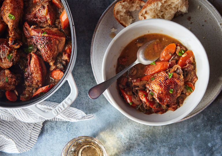 Recipe for a delicious Coq Au Vin Blanc | ZWILLING.COM