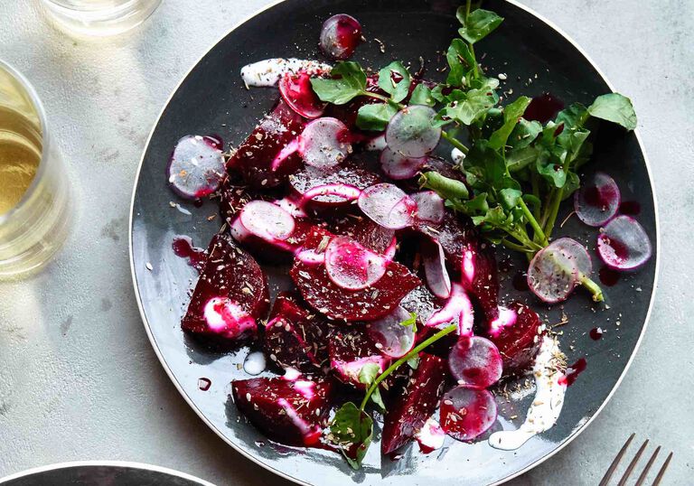 Recipe for a delicious Yogurty Beet Salad With ZA’Atar