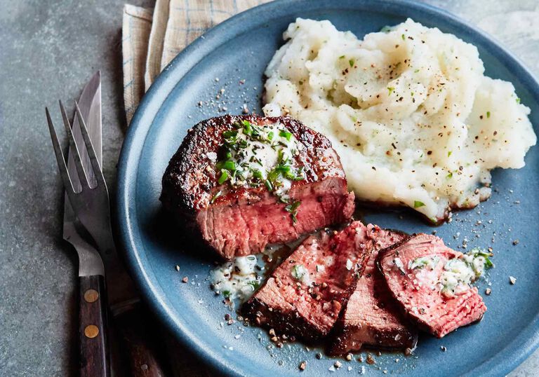 Recipe for a delicious Black Pepper And Porcinicrusted Filet With