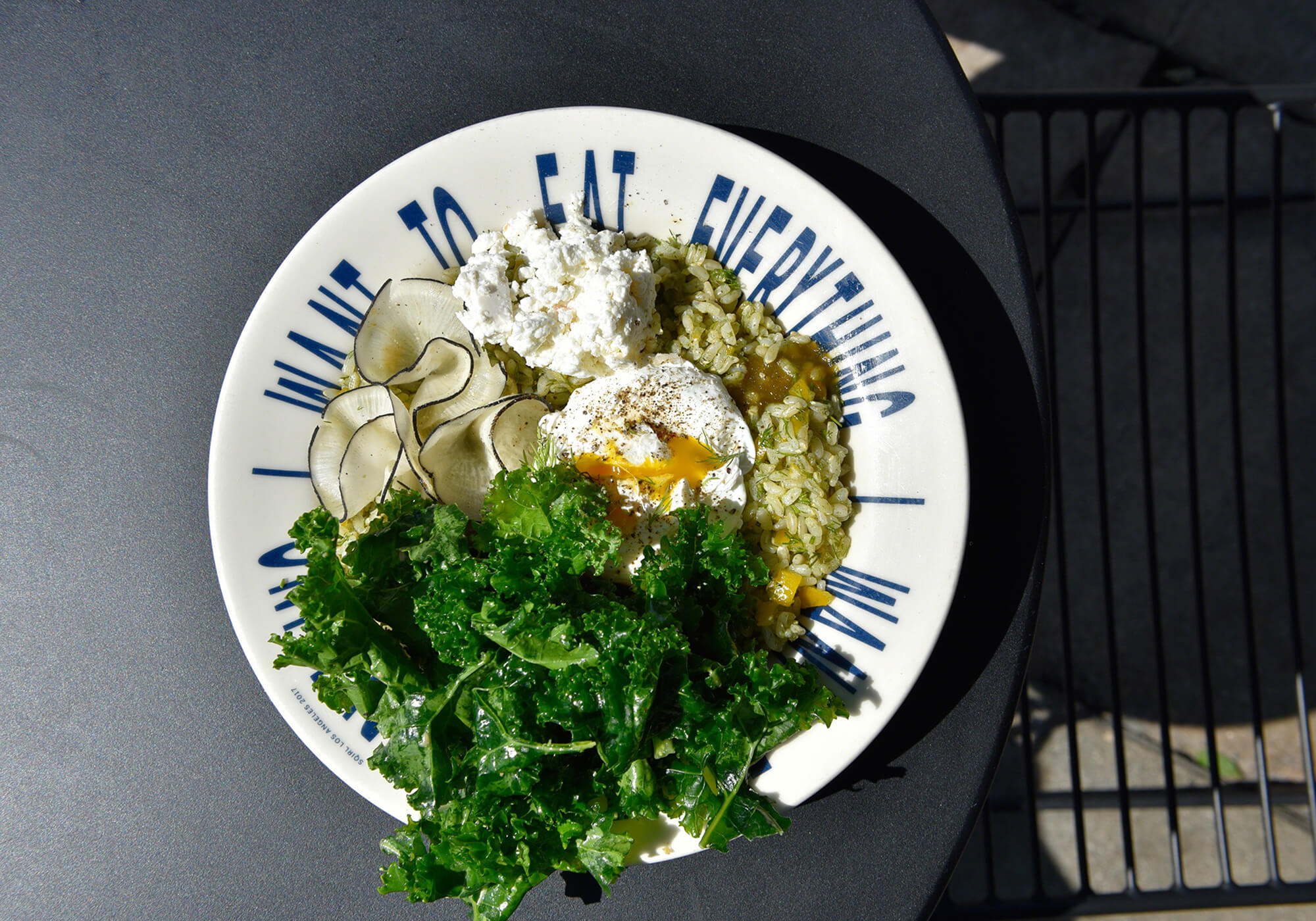 Sorrel Pesto Rice Bowl