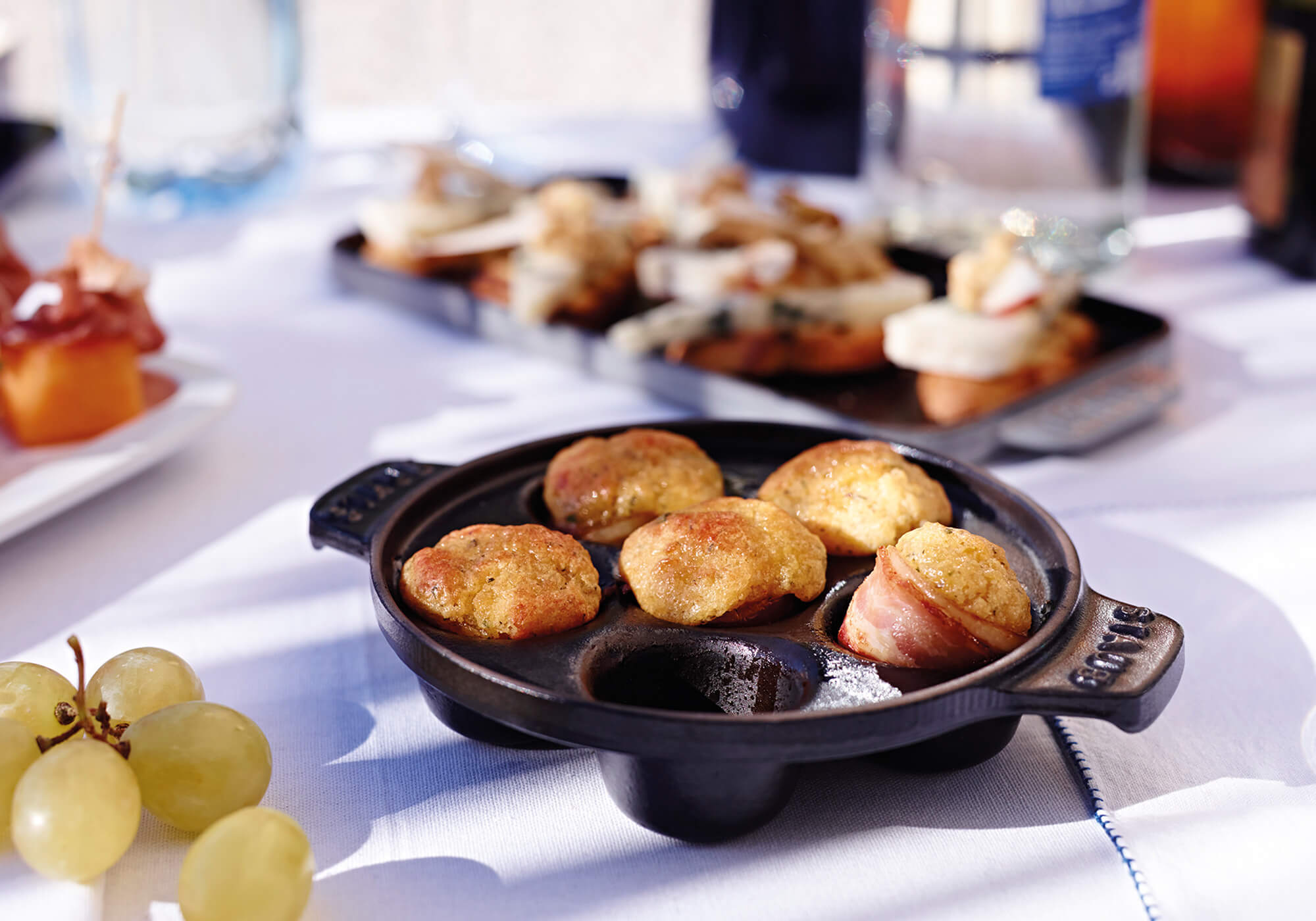 Mini herb cheese muffins