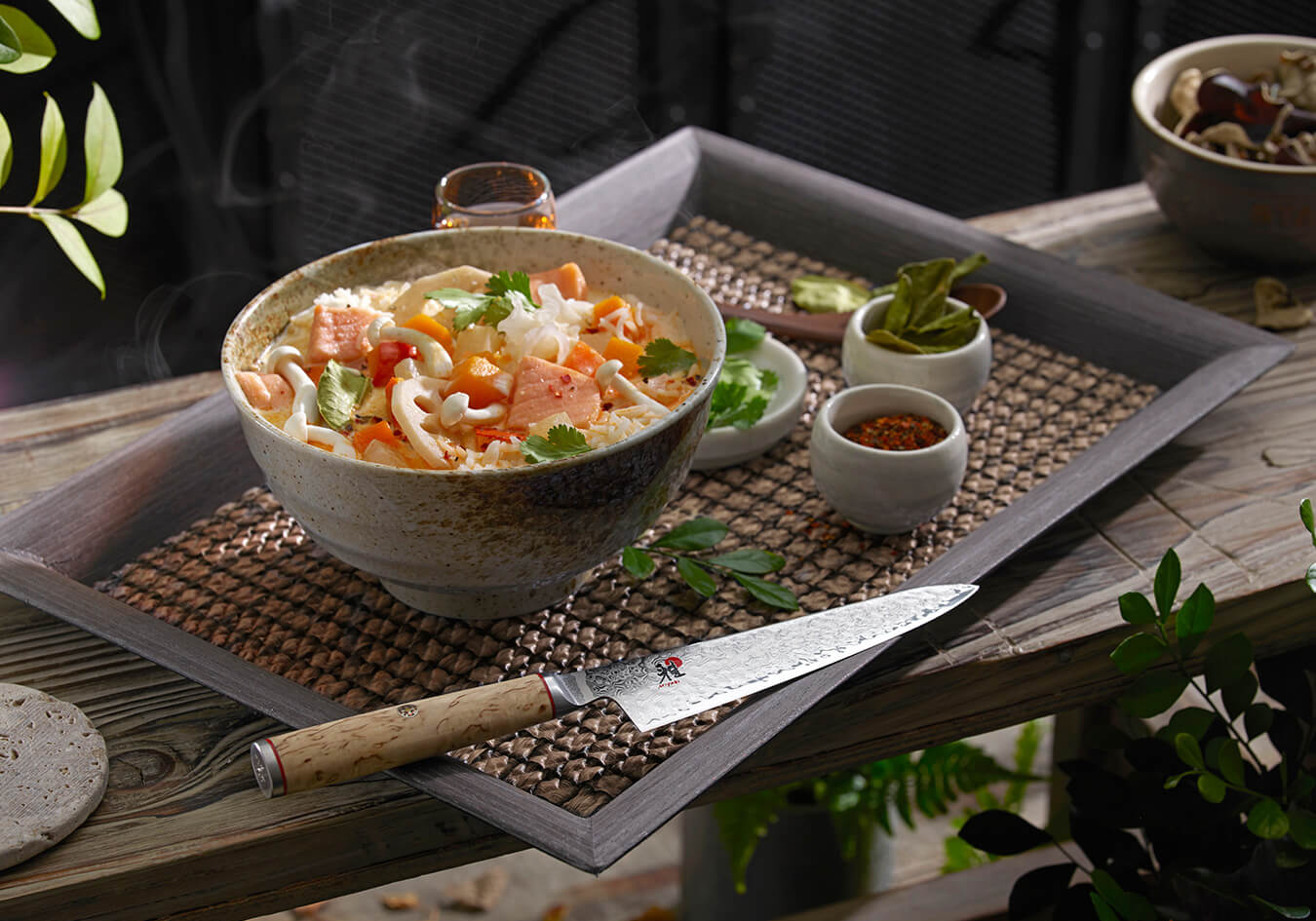 White Curry with Salmon