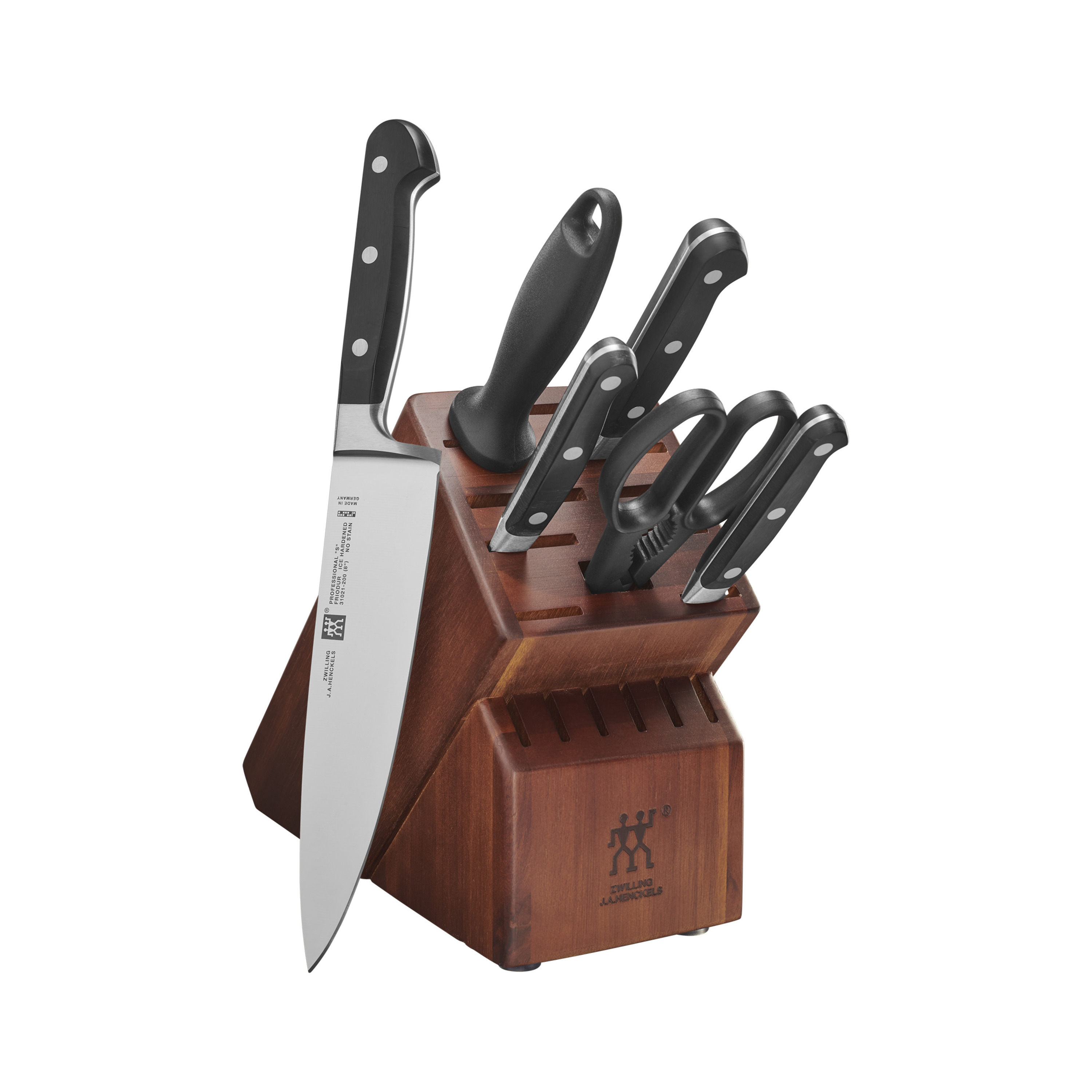 ZWILLING Professional S 7-pc, Knife block set, acacia