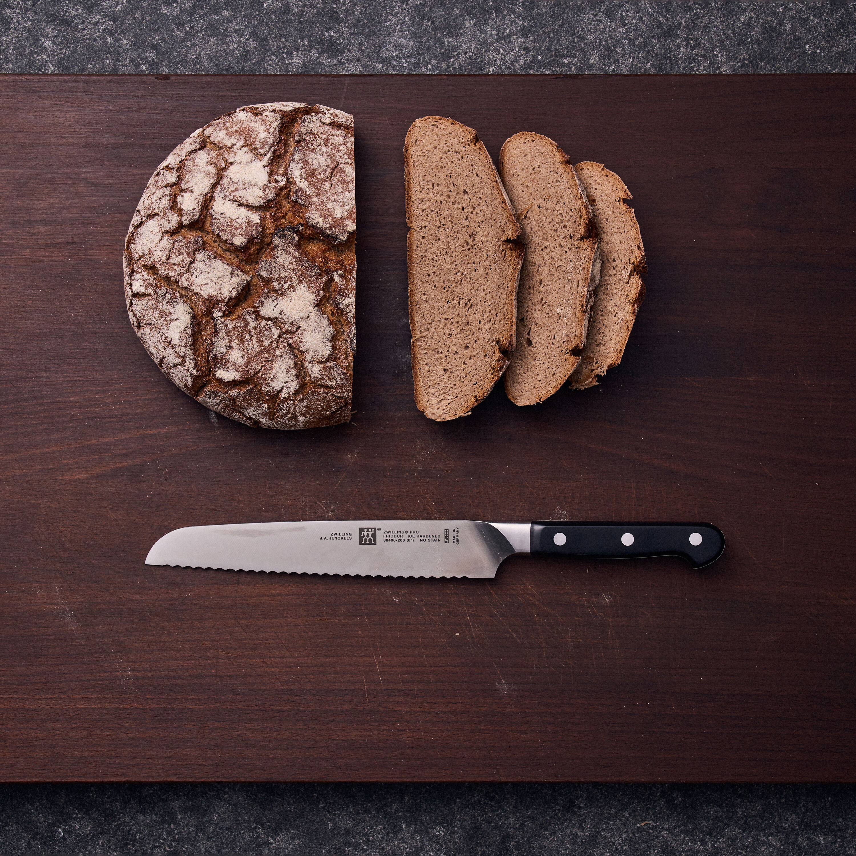 Tagliere Per Pane In Legno Di Faggio - Con Scanalatura Per Coltello, 35x28x2 Cm - Foto 2