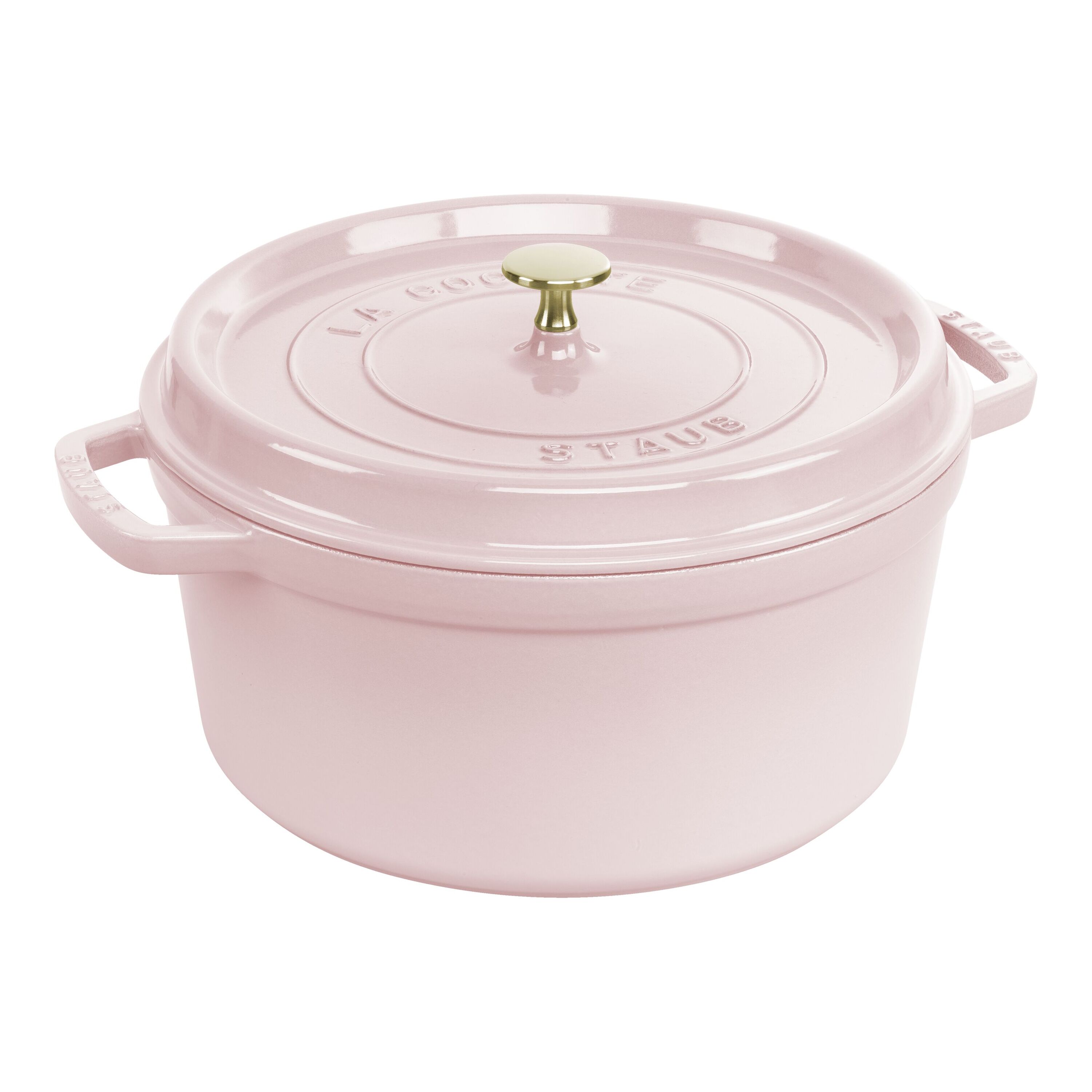 Staub Cast Iron 7 qt, Round, Dutch Oven, Pink Peony