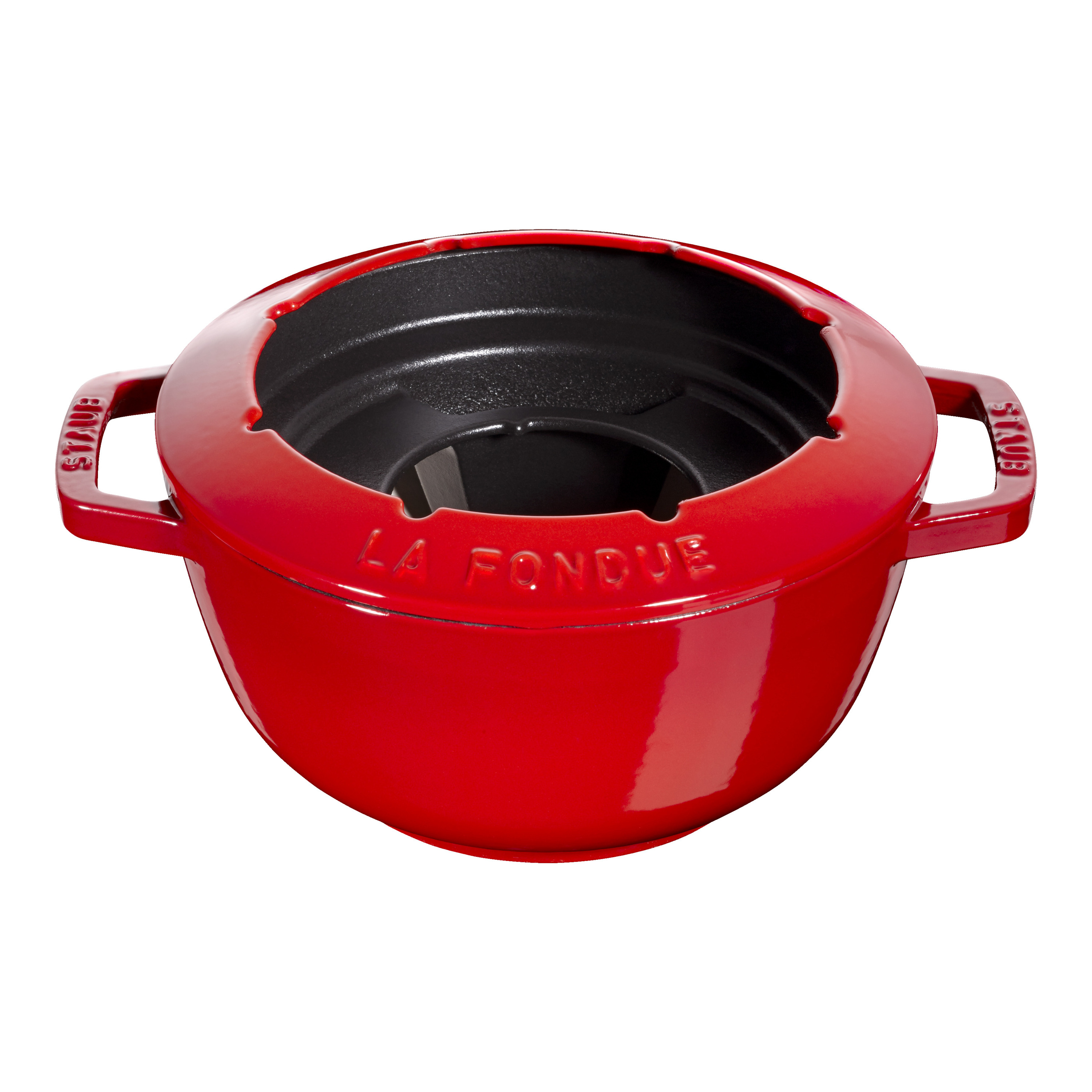 Service à Fondue - STAUB - 20 cm - Fonte - Noir - Pour Adultes - Maison