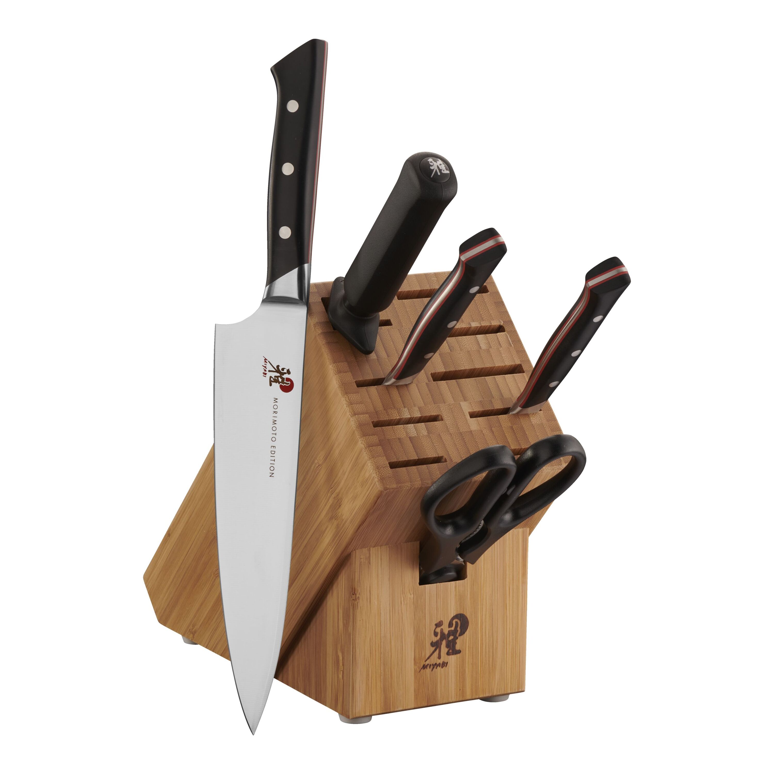 Miyabi Red Morimoto Edition 6 Pc Knife Block Set Official