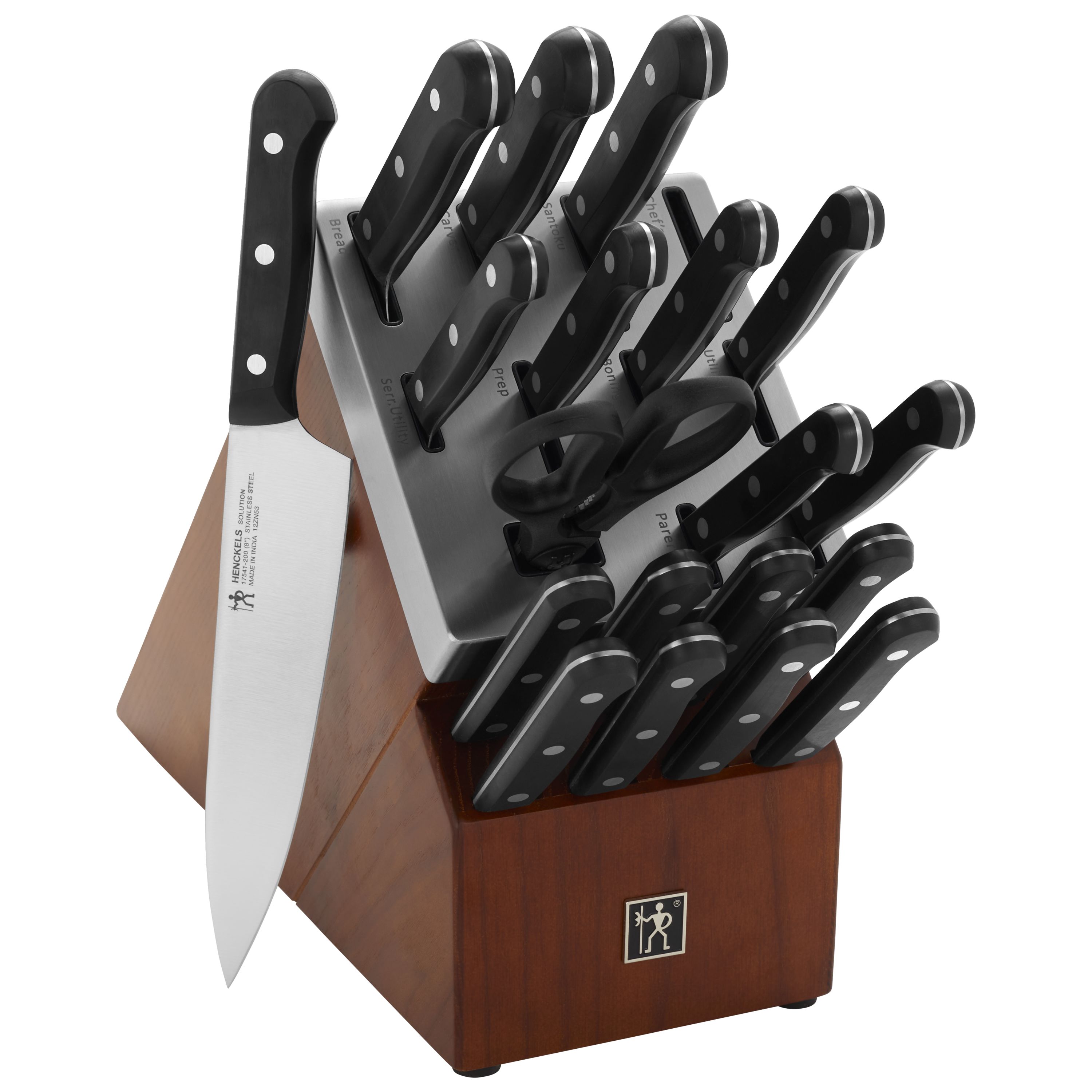 HENCKELS Solution Steak Knife Set, 8-piece, Black/Stainless Steel