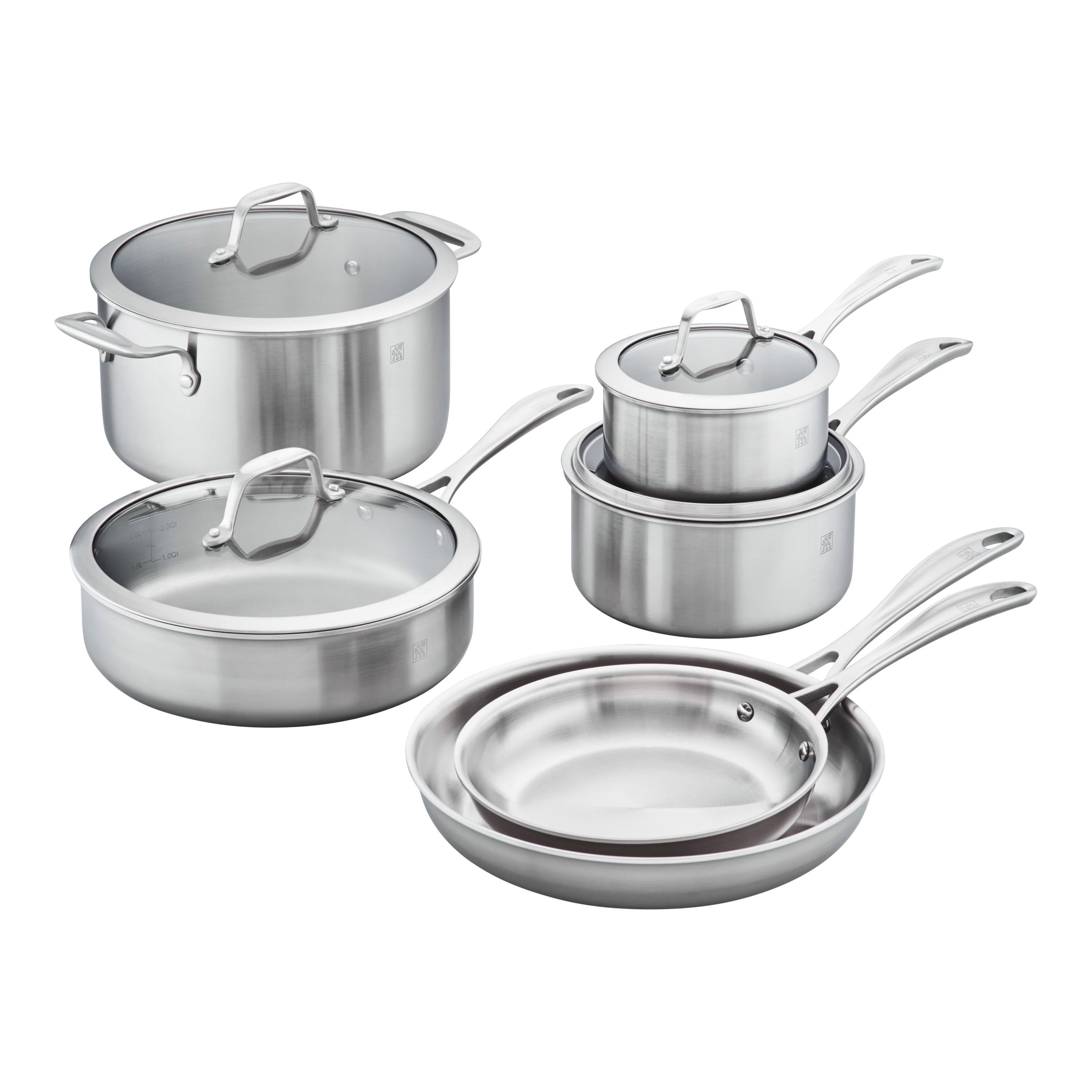 ZWILLING Spirit 3-Ply 10-pc, stainless steel, Cookware Set