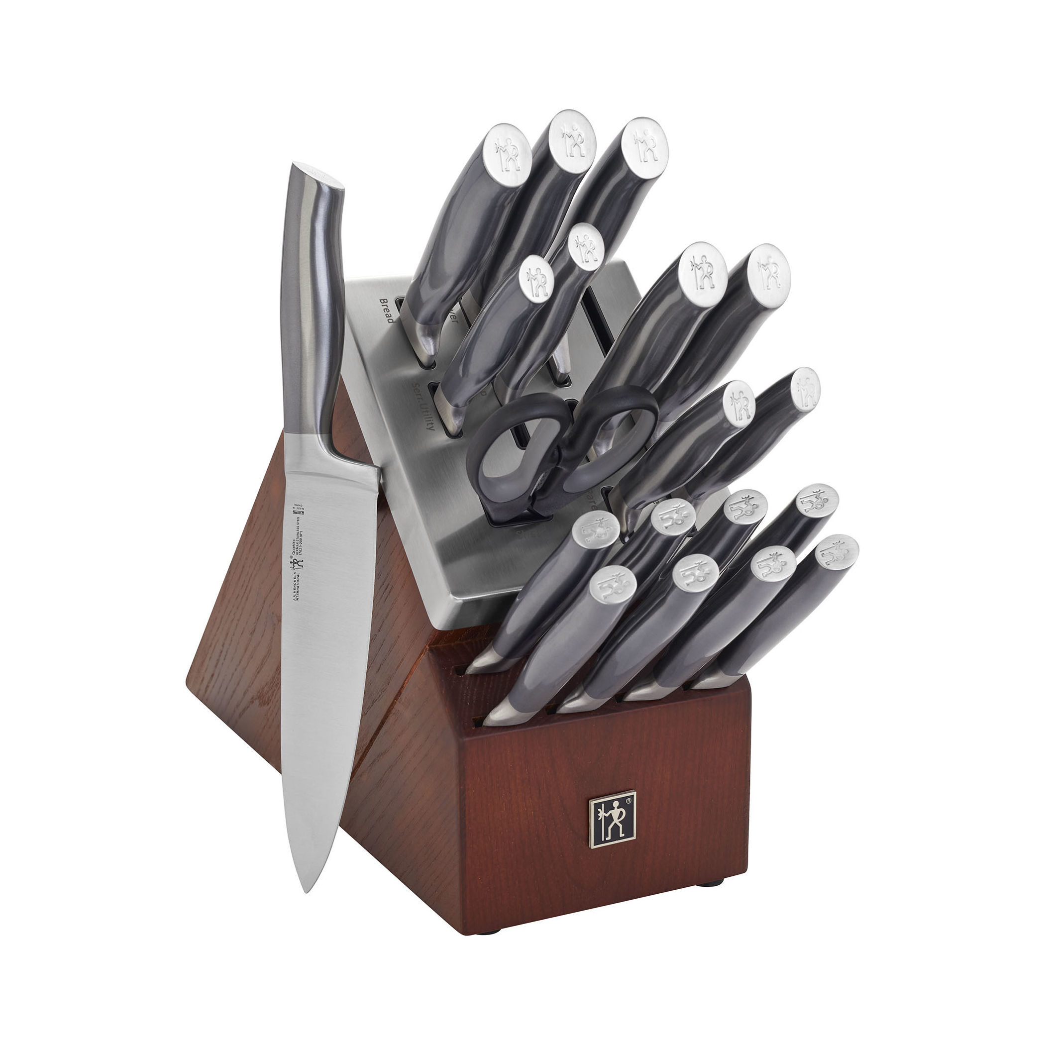Henckels Graphite 20-pc, Self-Sharpening Knife Block Set