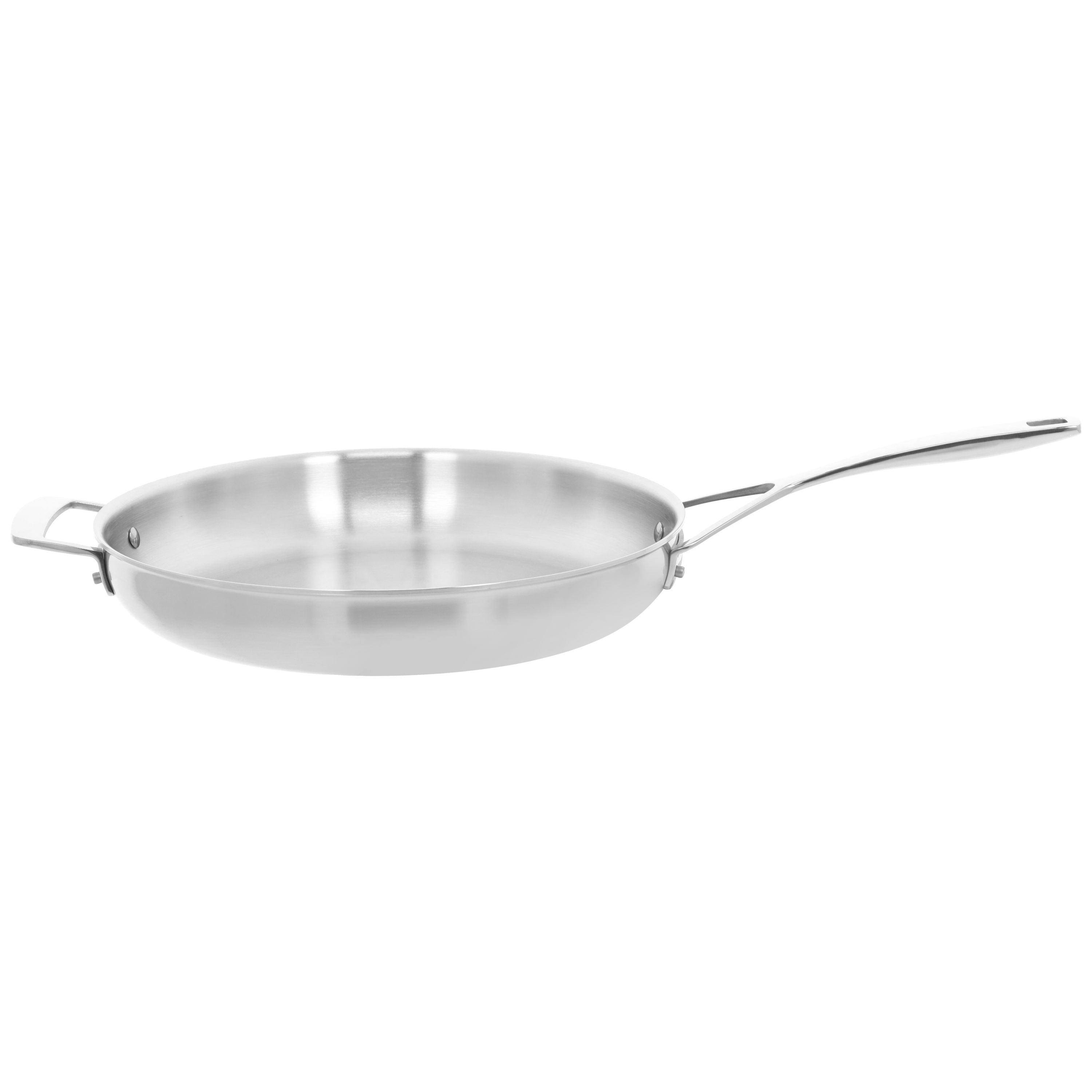 Demeyere Essential 5-ply 12.5-inch Stainless Steel Fry Pan with Lid