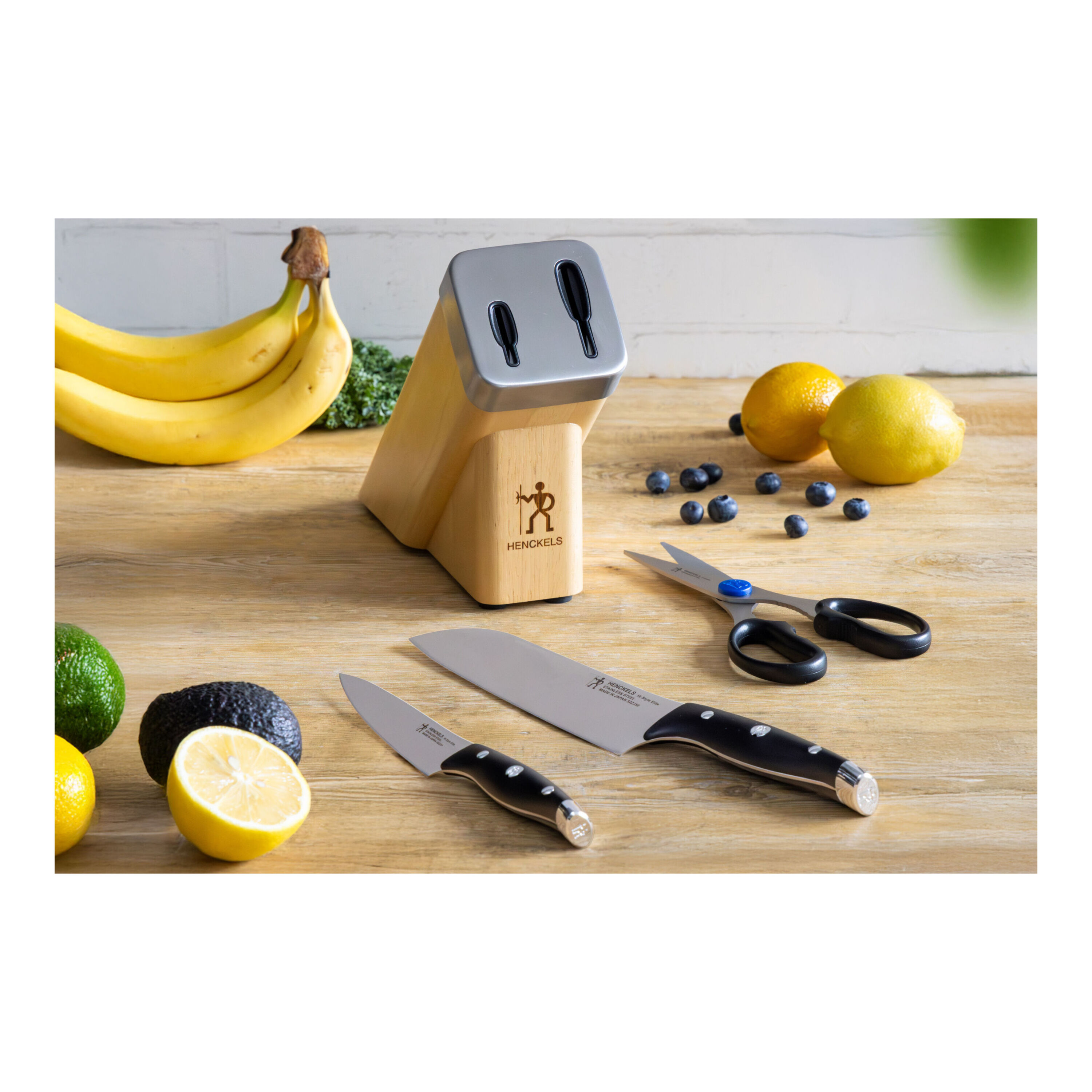 ヘンケルス Style Elite 4-個, セルフシャープニングナイフブロック