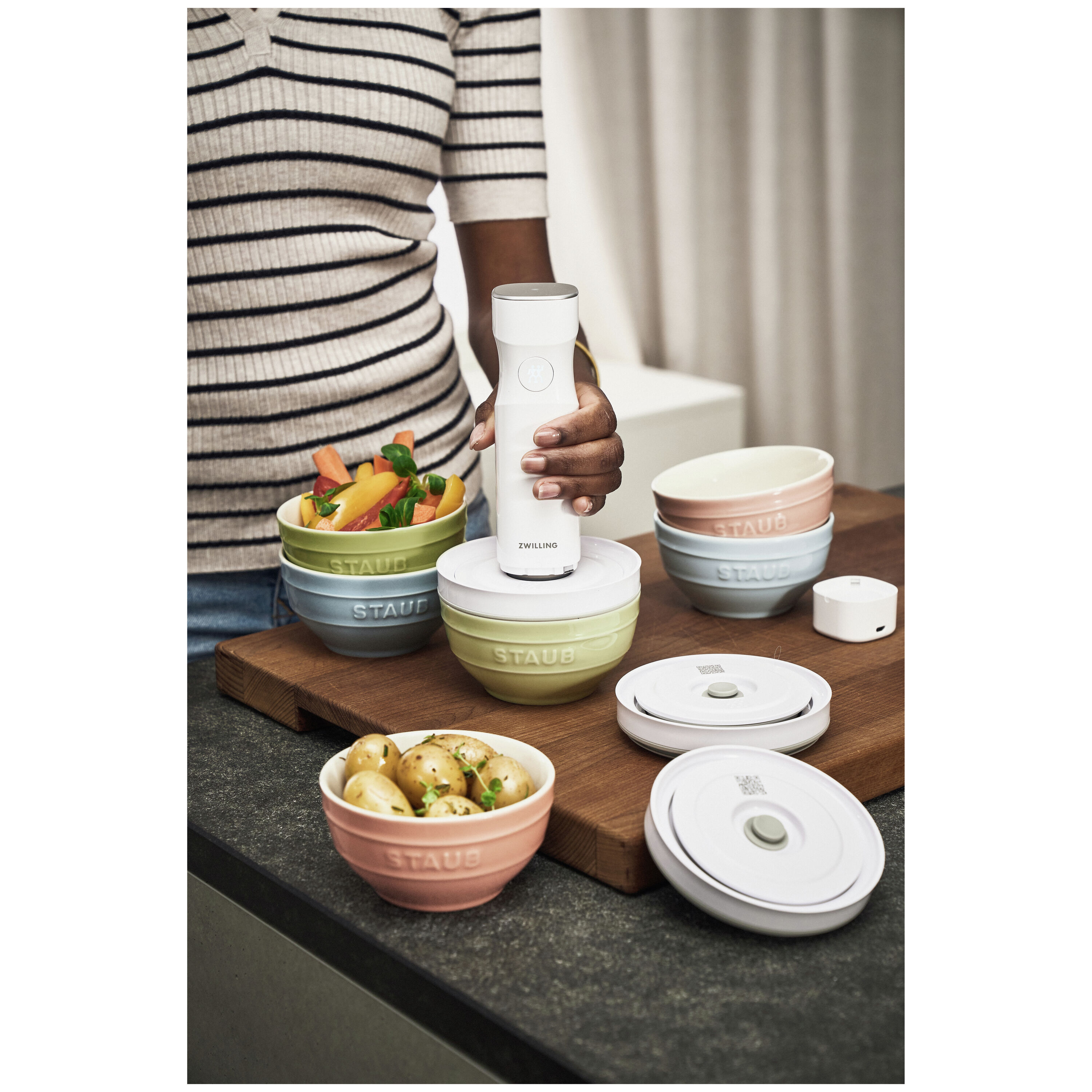 ツヴィリング Fresh & Save BOWLS 真空保存ボウル,セラミックボウル