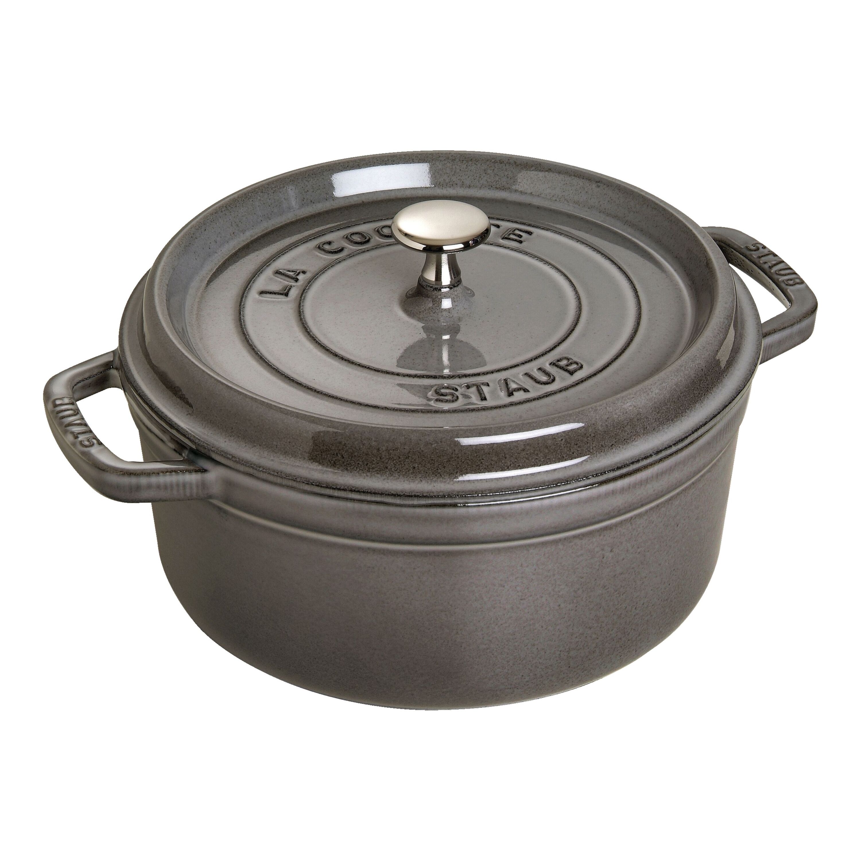 Staub Cast Iron Round Cocotte, Dutch Oven, 5.5-quart, serves 5-6, Made in  France, Cherry, 5.5-qt - Foods Co.