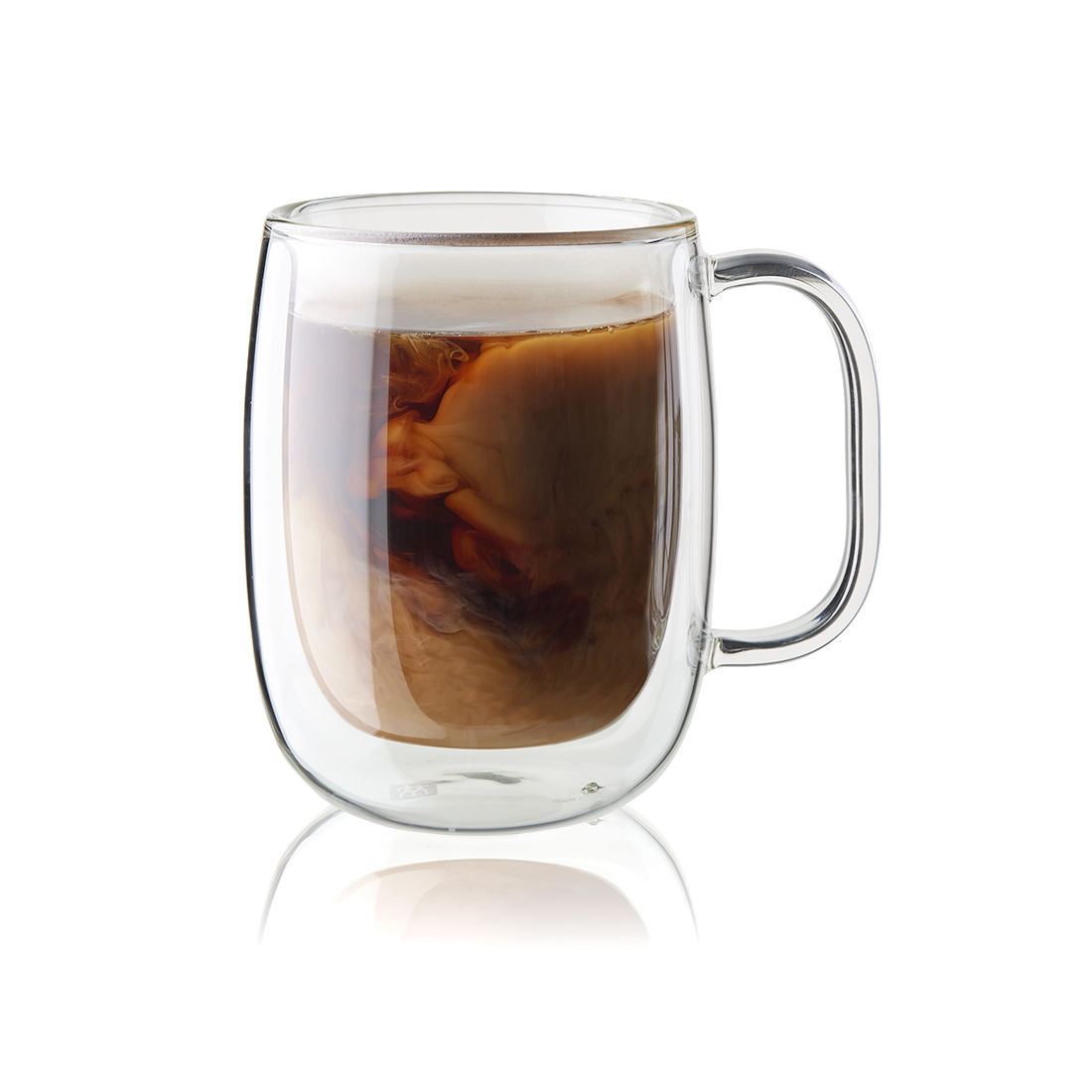 Zwilling J.A. Henckels Sorrento Plus 4 Piece Double Wall Glass Coffee Mug Set, Clear, 12 oz