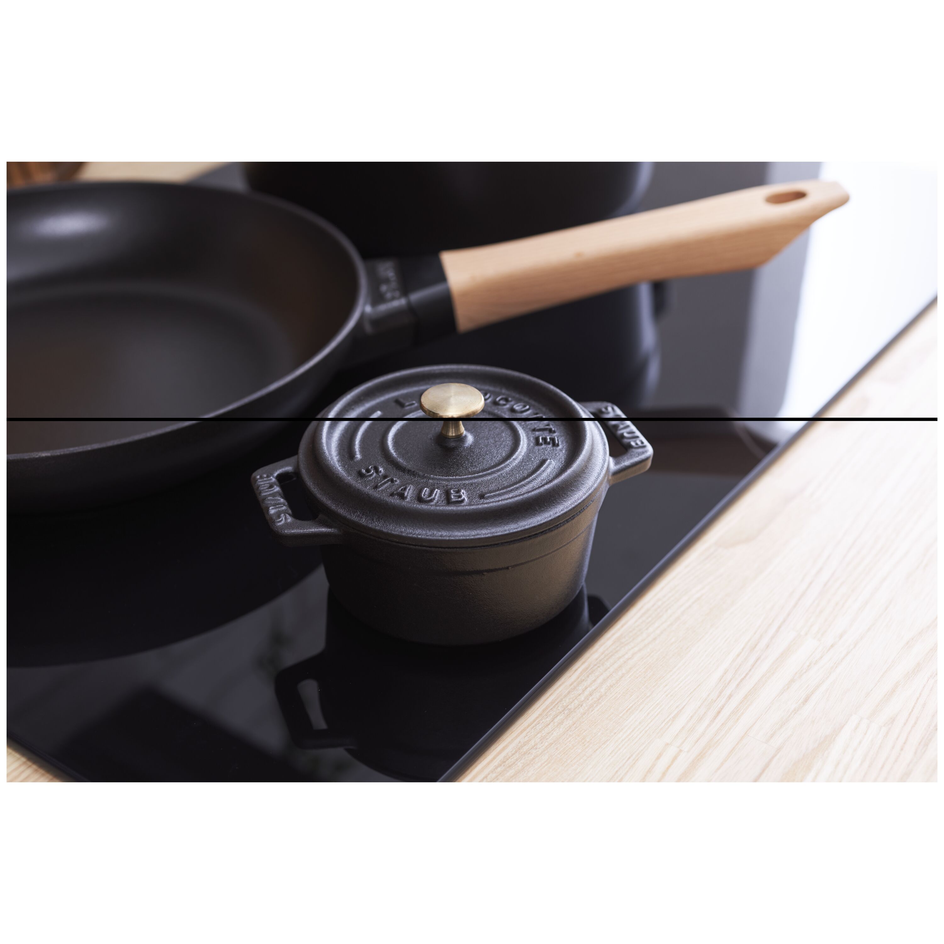 Staub Cast Iron 0.25-Quart Mini Round Cocotte - Matte Black