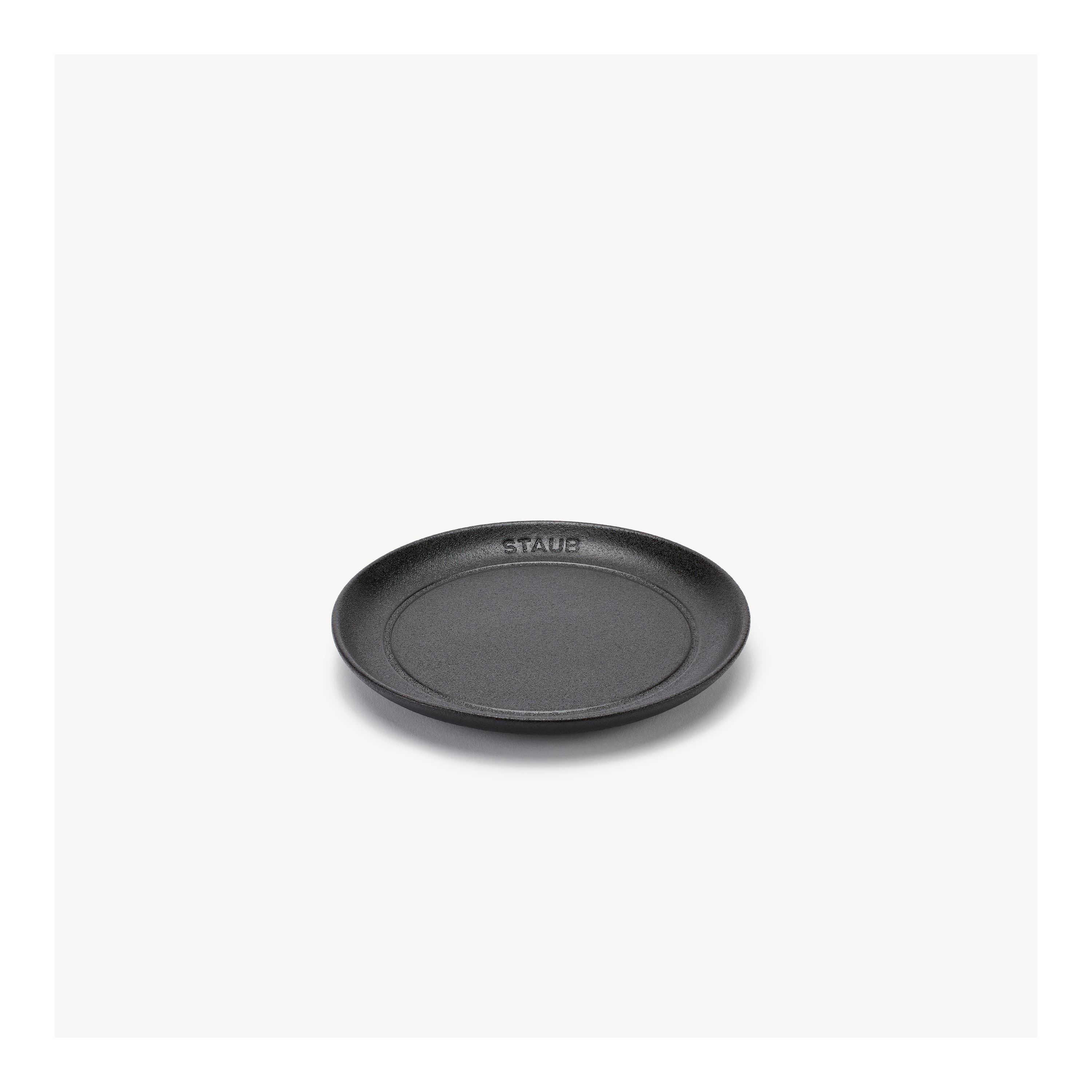 ストウブ Dining Line プレート フラット 15 cm, セラミック, ブラック
