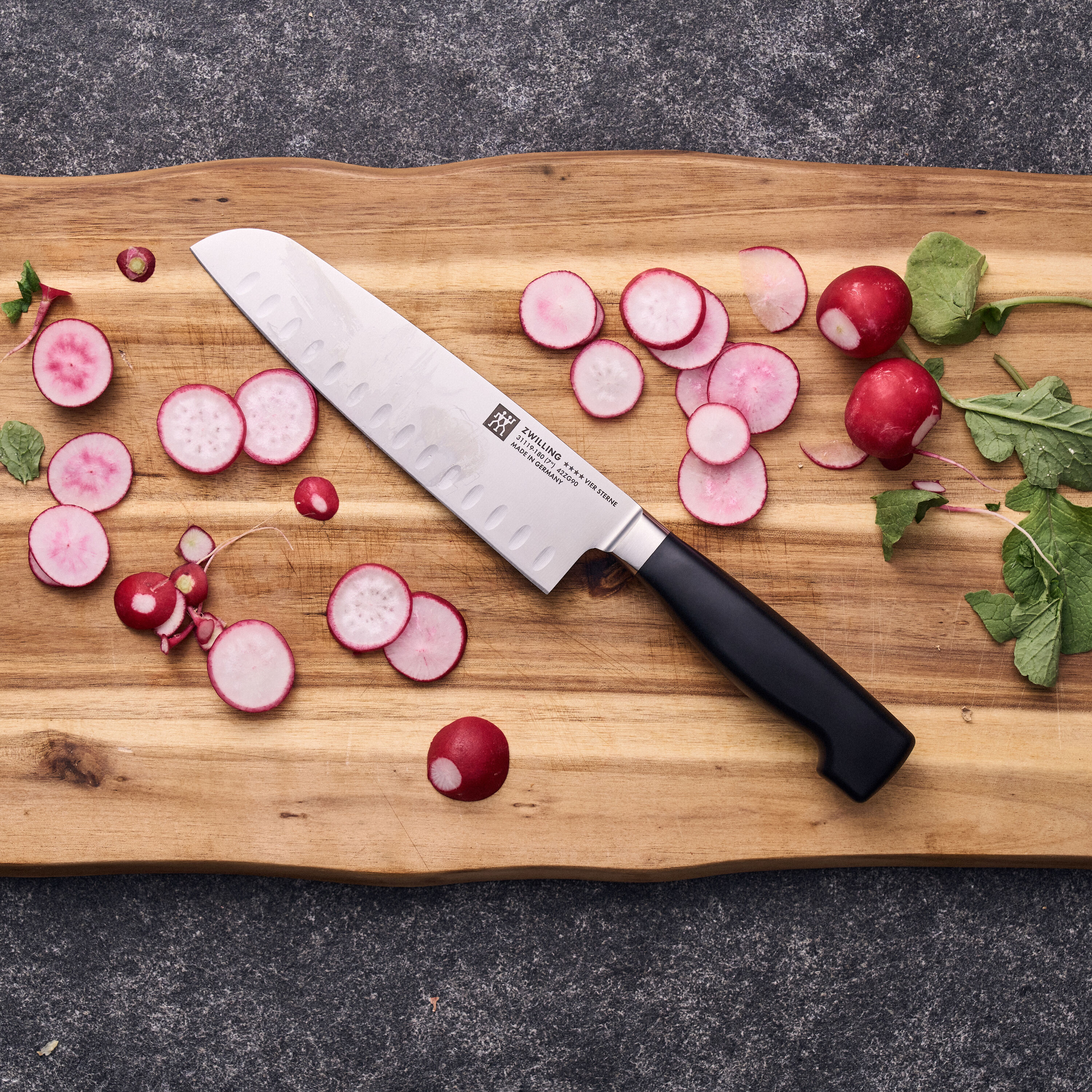 Buy ZWILLING FOUR STAR Santoku 18 cm, Hollow ground Edge