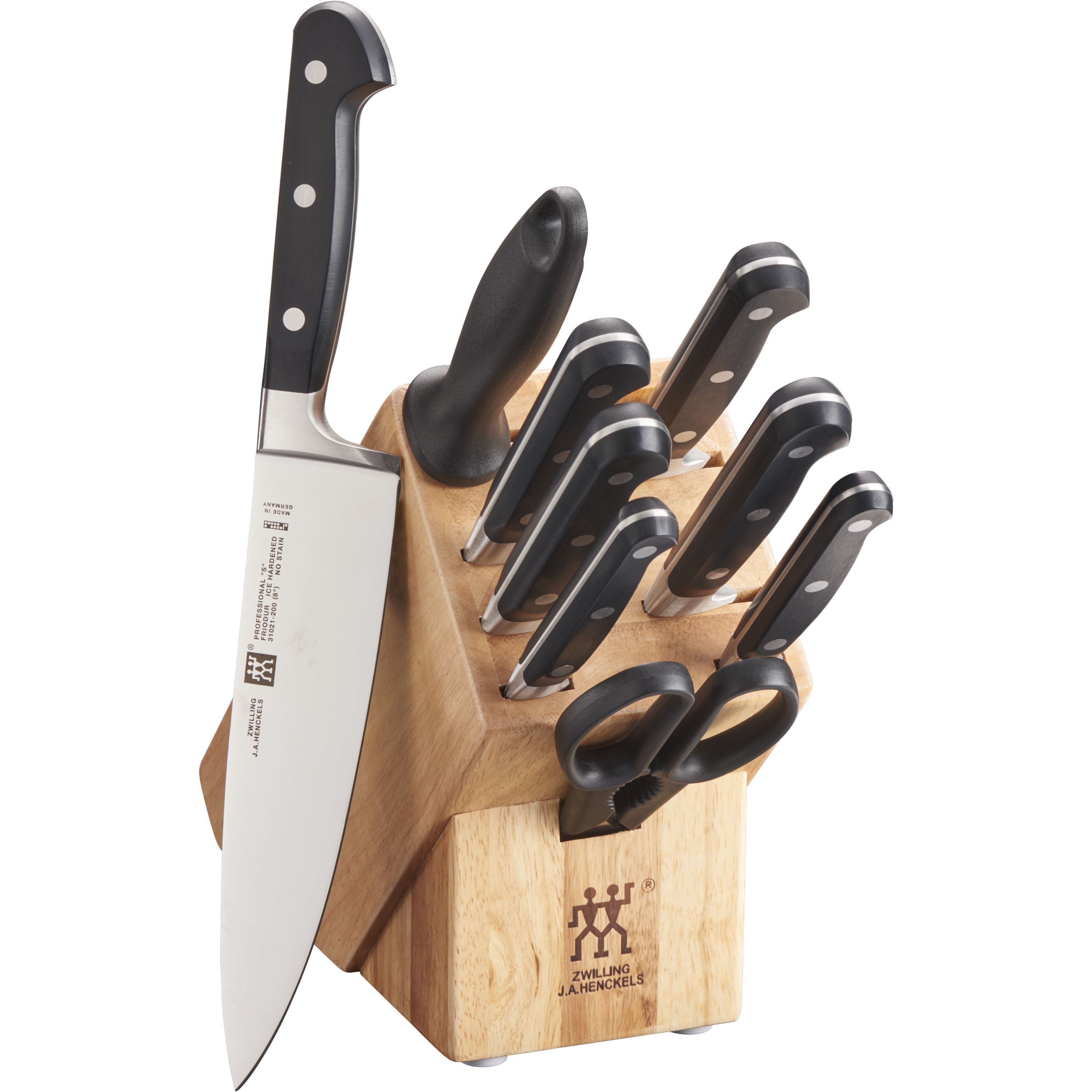 ZWILLING Professional S 10-pc, Knife block set, natural