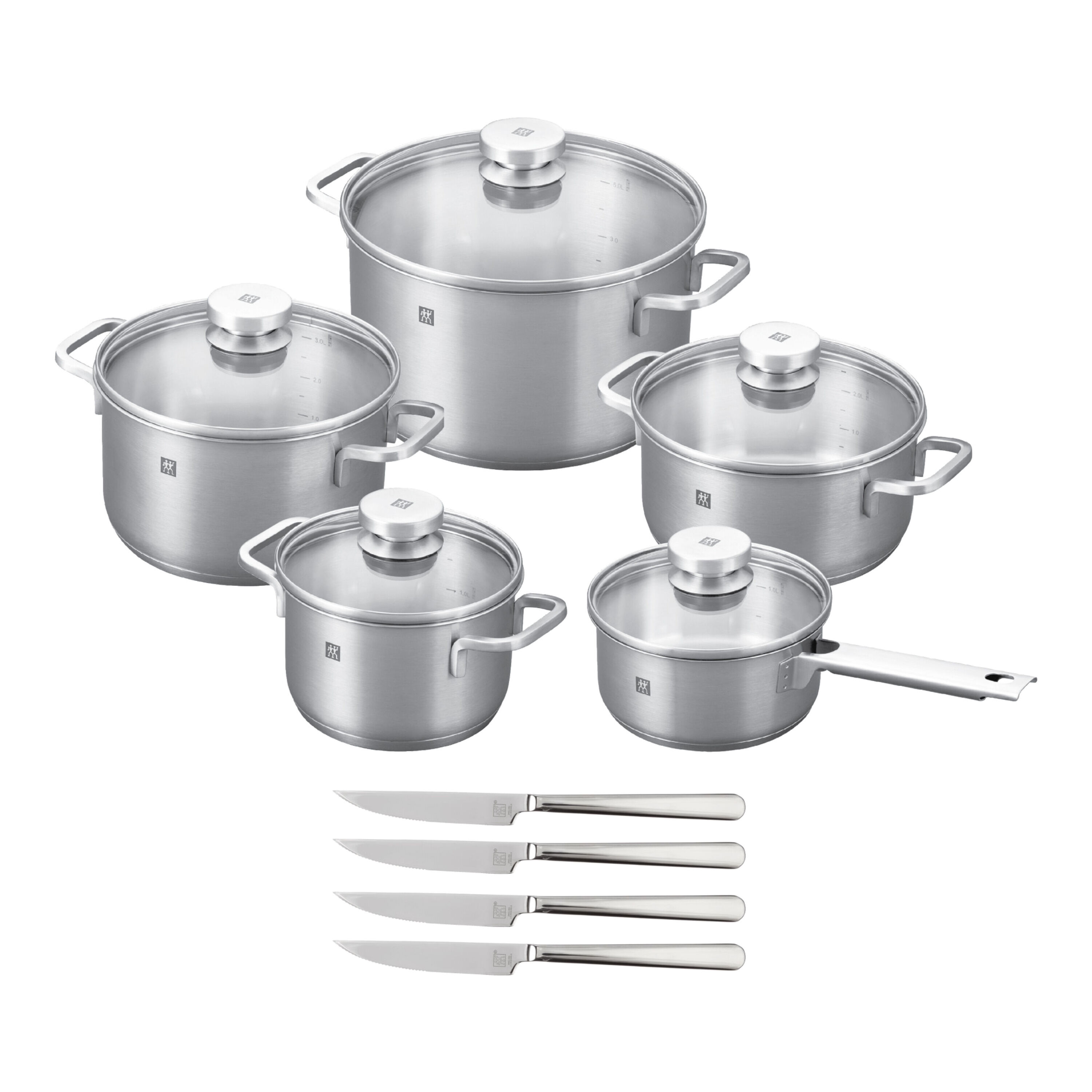 ZWILLING Sol II Cookware Set - Set of 10 (Satin St/St)
