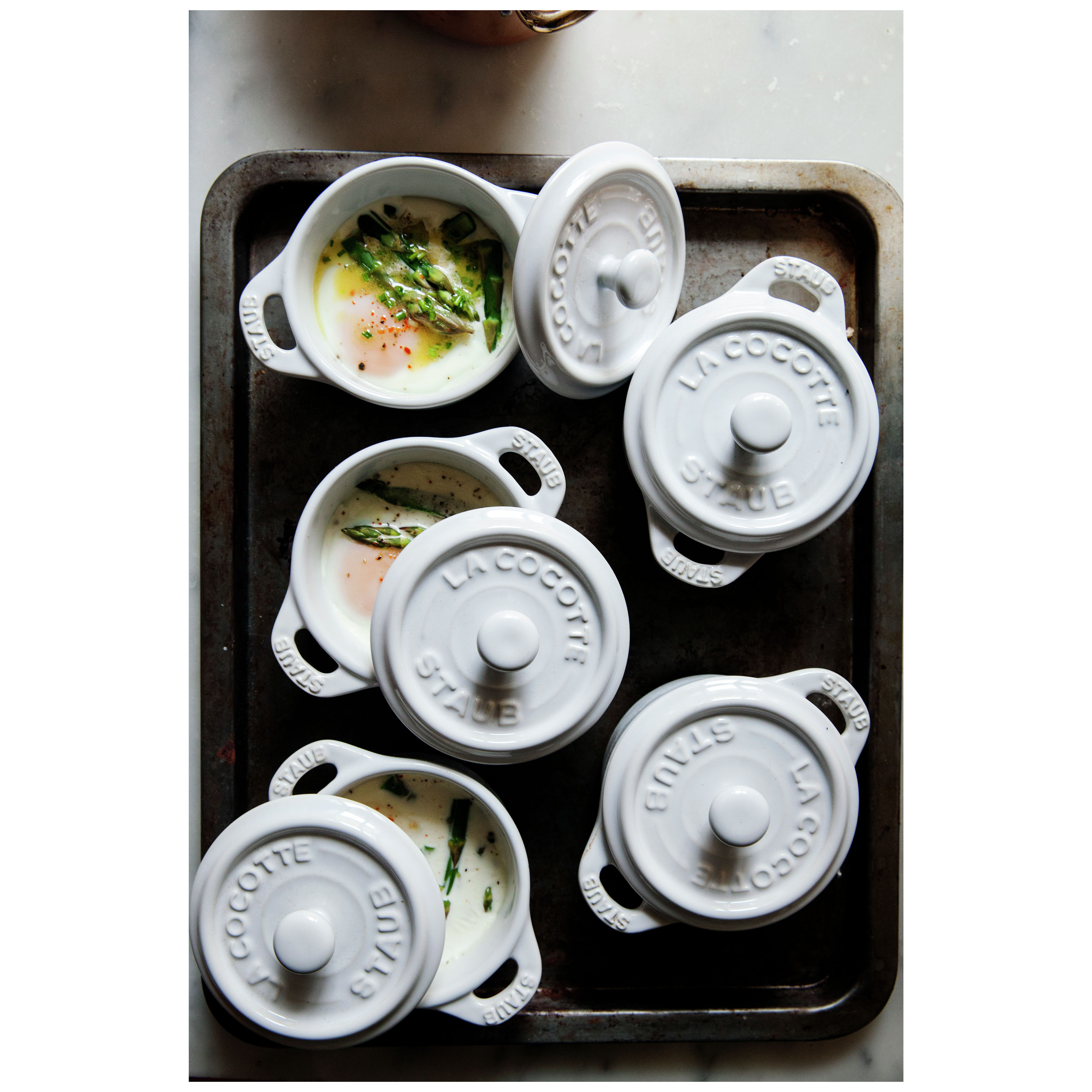 3-Piece Ceramic Mini Round Cocotte Set – Everlastly