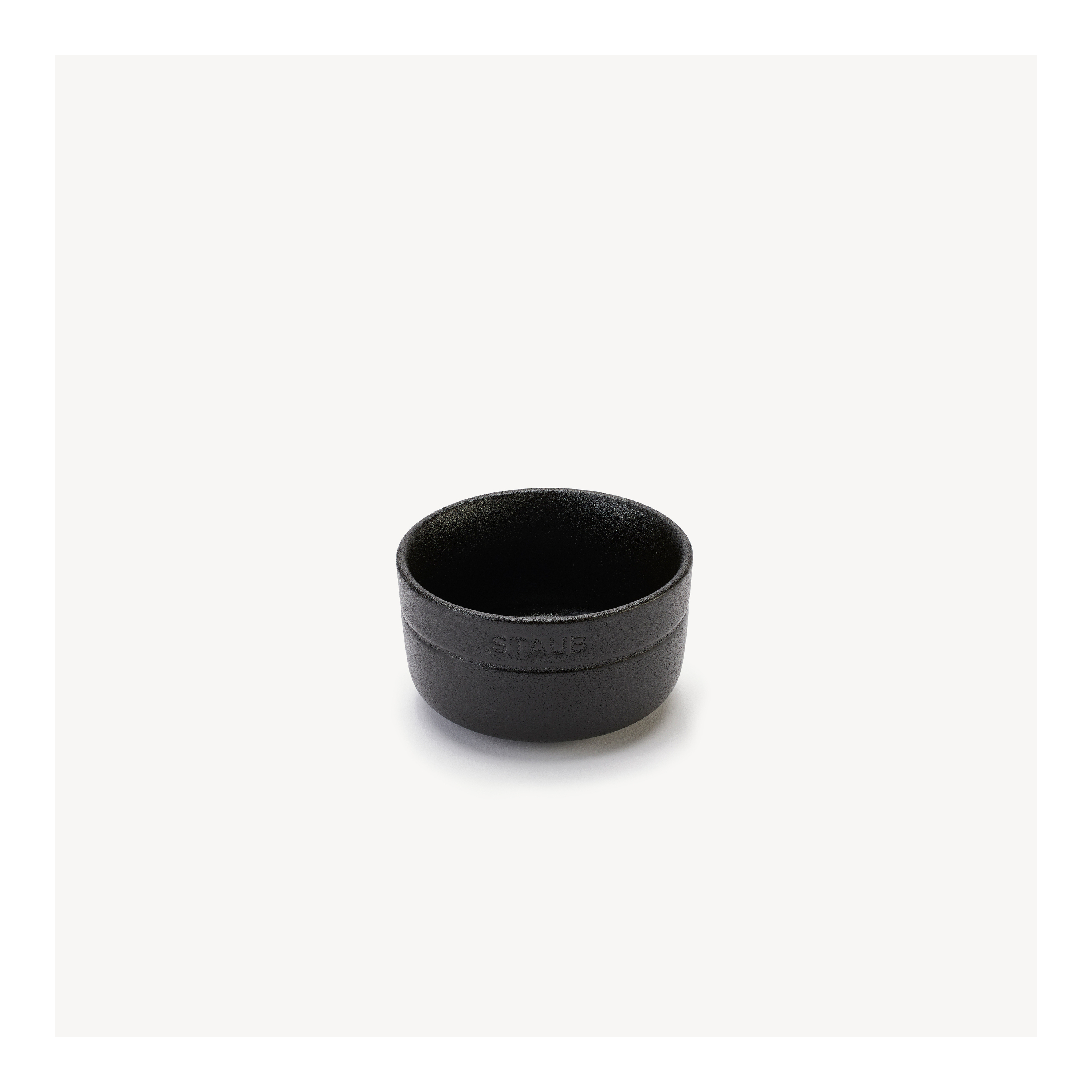 ストウブ Dining Line ボウル 10 cm, セラミック, ブラック