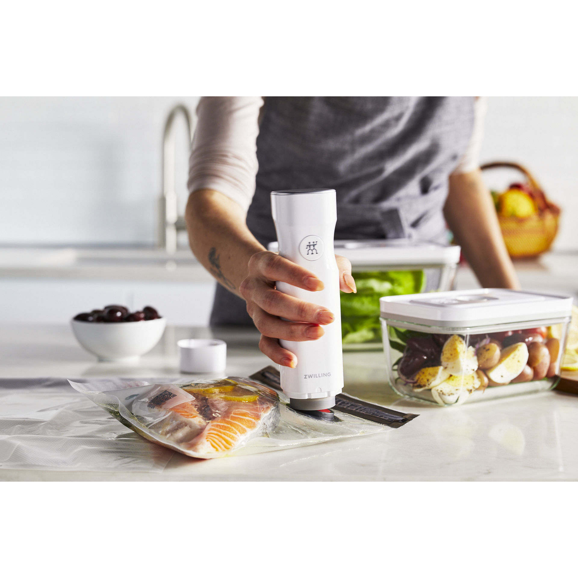 ZWILLING Fresh & Save Vacuum pump, White Premium US/CA Official