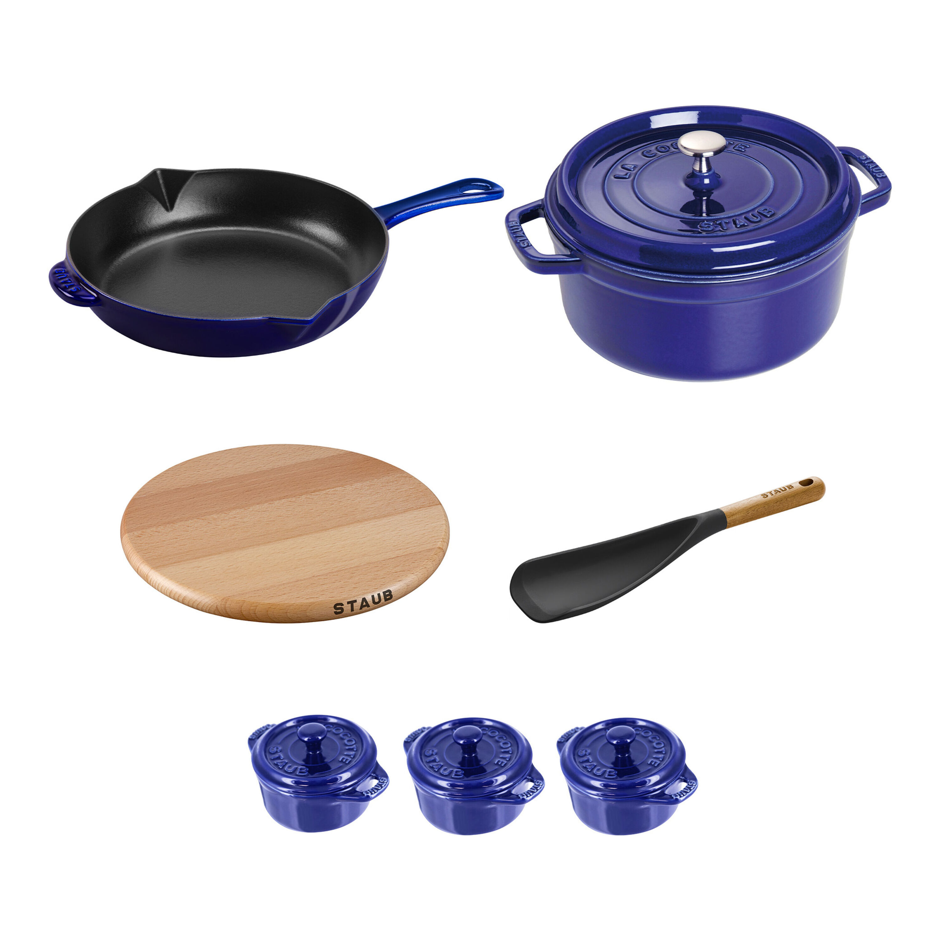 STAUB//ステンレススチール蒸し器付き両手鍋//26cm//ブルー Amazon.com: STAUB Cocotte with Steamer Round 26cm Dark Blue: Home