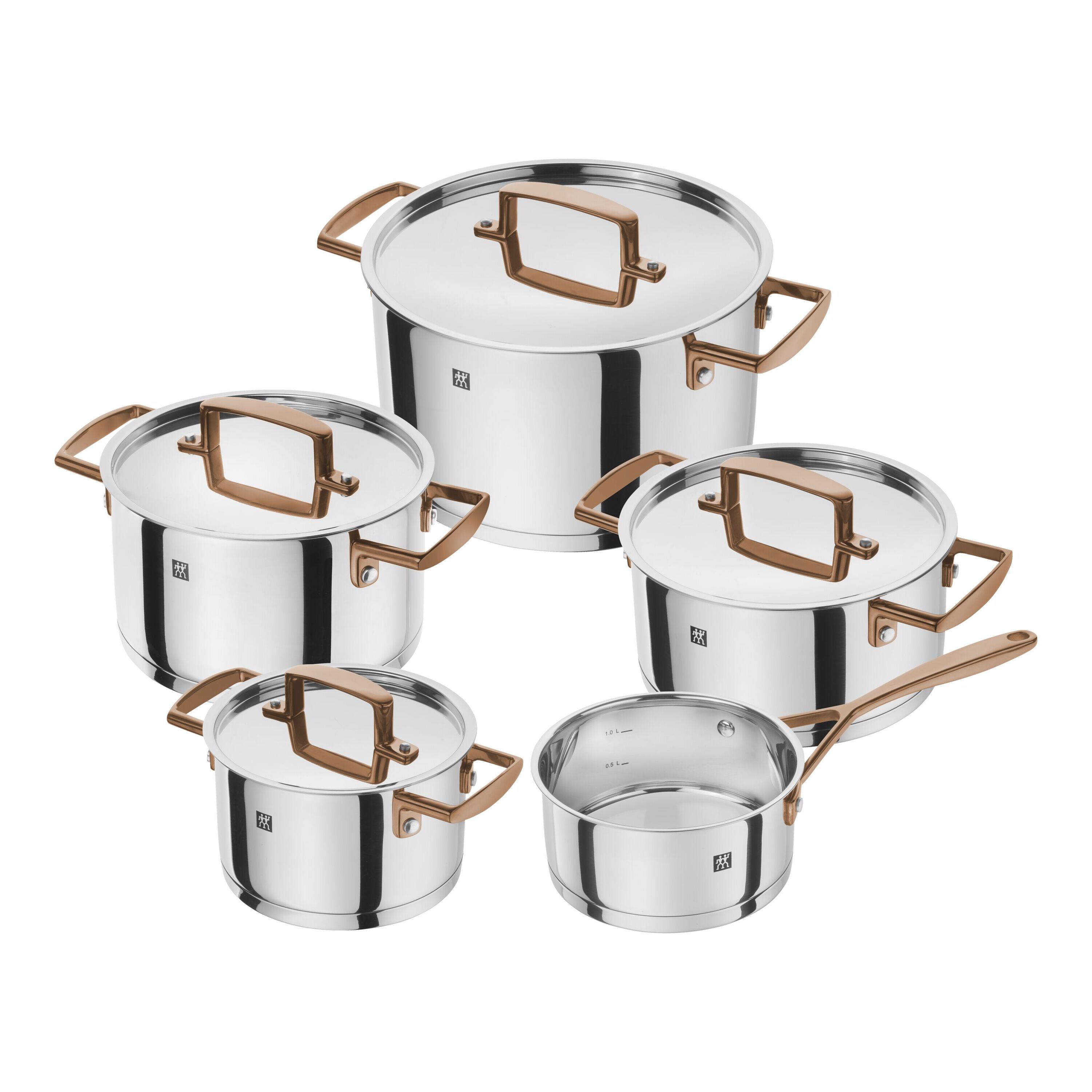 Buy ZWILLING Bellasera 5-pcs 18/10 Stainless Steel Pot set rose
