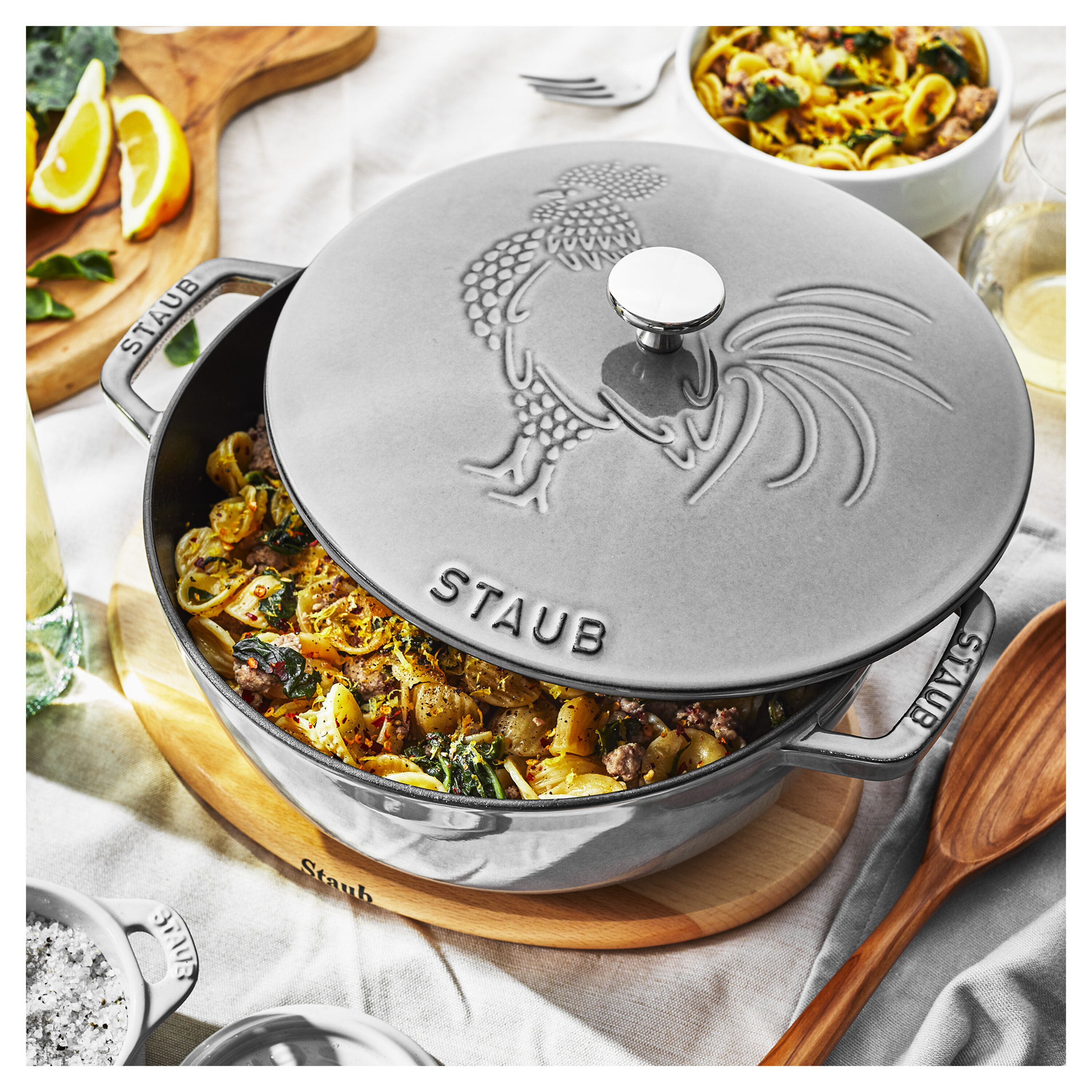 Buy Staub Cast Iron French oven rooster | ZWILLING.COM