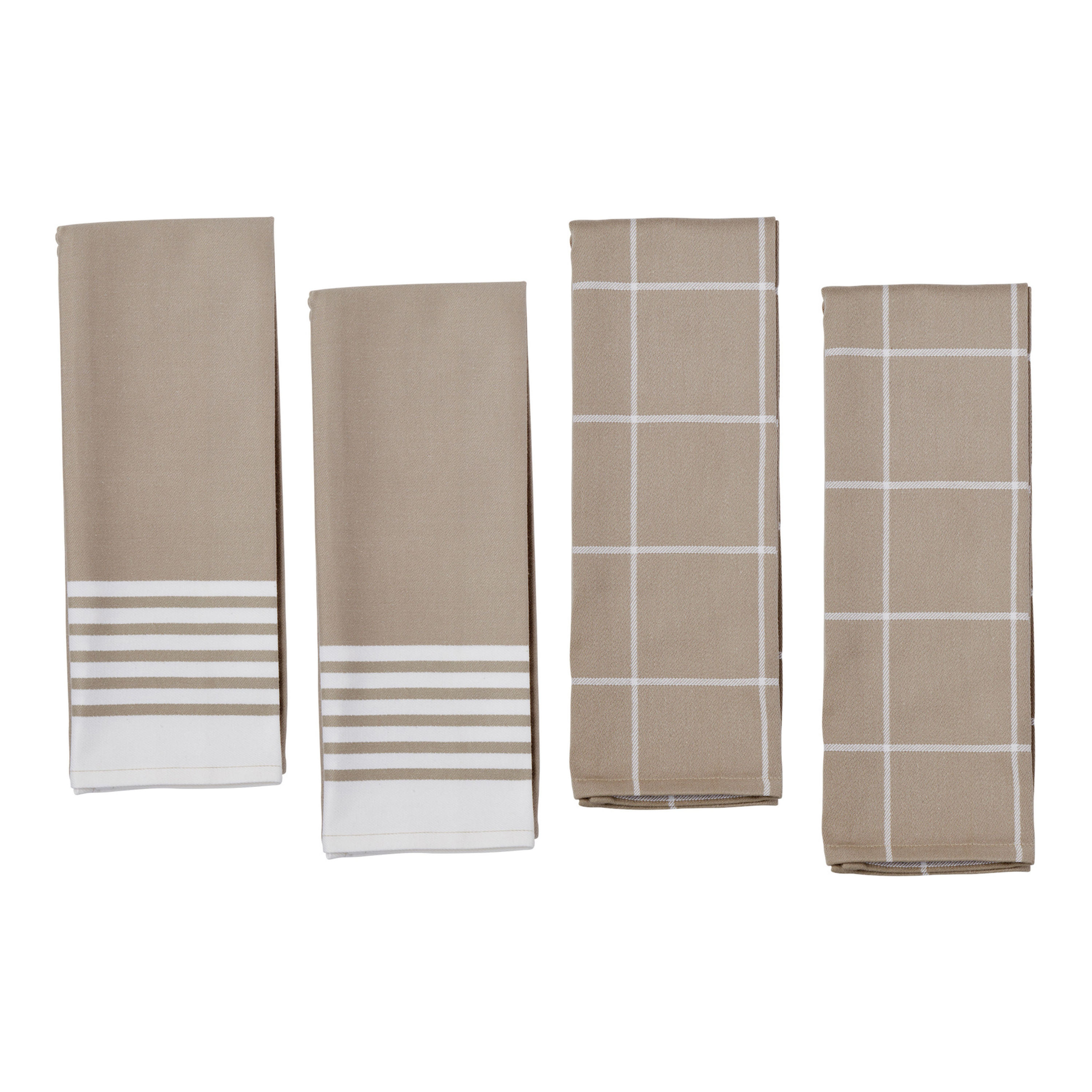 Zwilling Towels Kitchen Set, Taupe