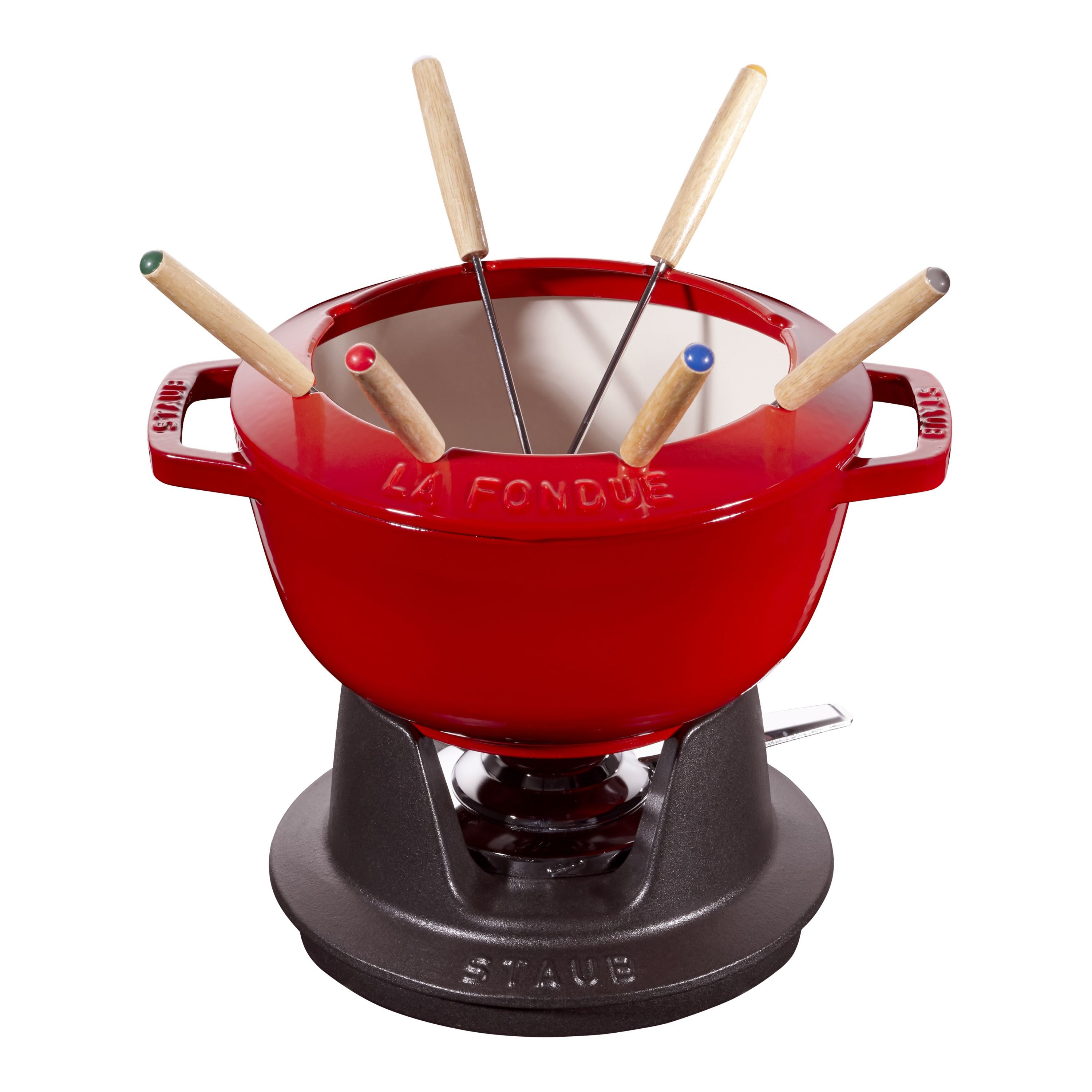 Service à fondue en fonte Staub 20 cm, Cerise | Boutique officielle ZWILLING | Raclettes & Fondues