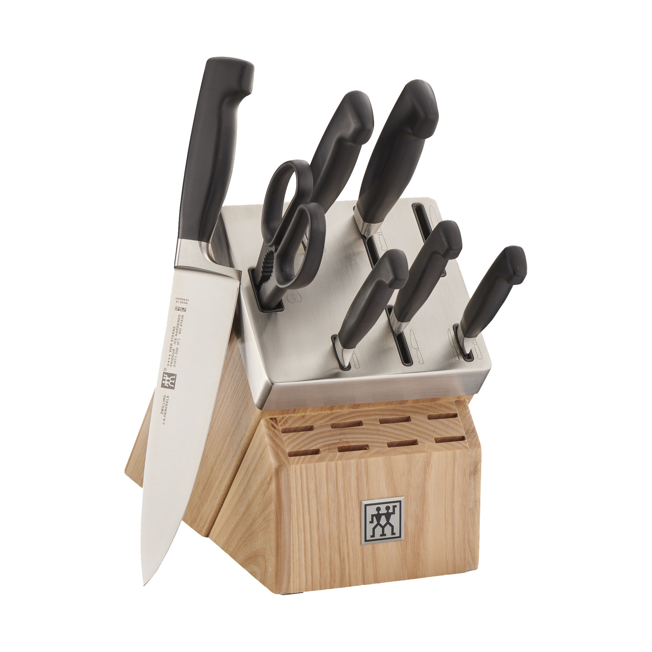 Zwilling Four Star 8pc Anniversary Block Set Kicker BF - The Kitchen Table