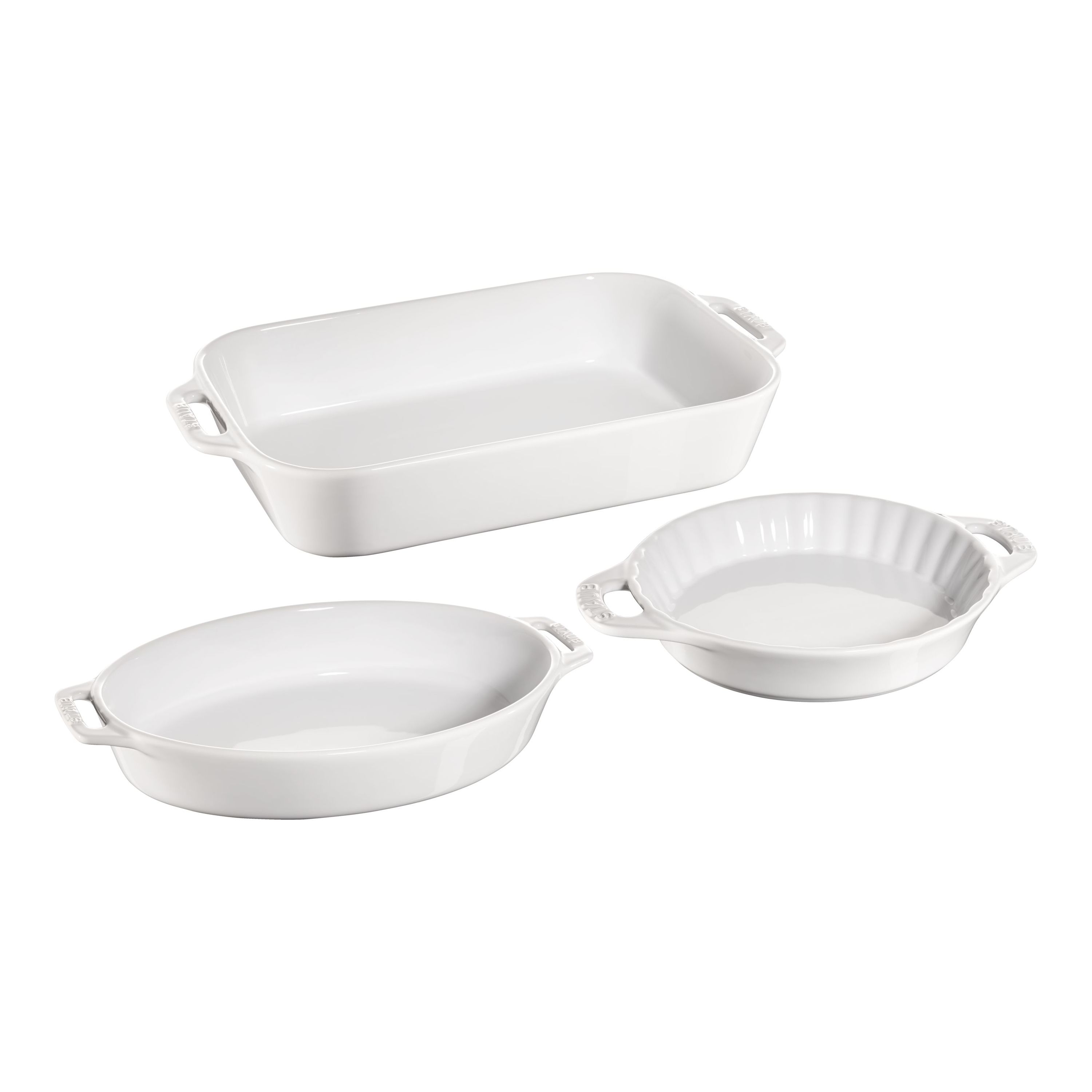 Staub Ceramics White 5-Piece Bakeware Set + Reviews
