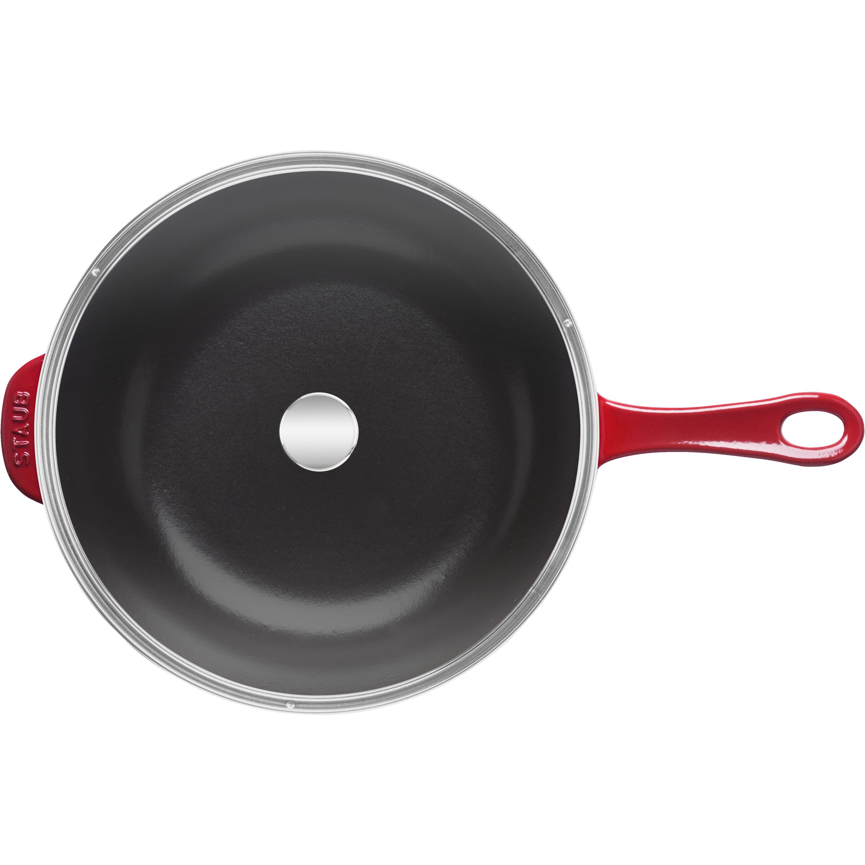 STAUB Cast Iron Enameled Frying Pan Skillet, 10-inch, White –  daniellewalkerenterprises