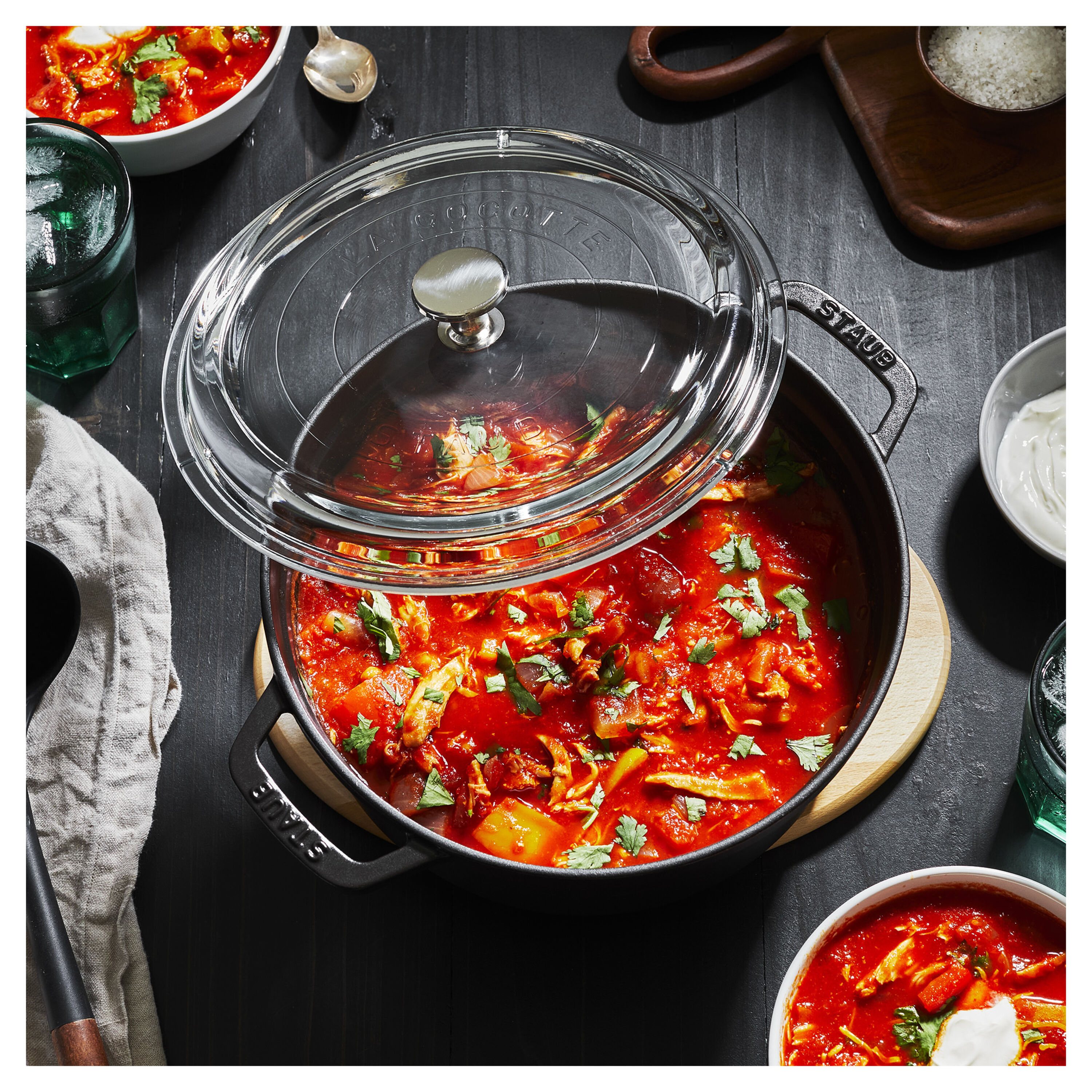 STAUB LA COCOTTE 24cm オーベルジン ナス色 STAUB LA COCOTTE 24cm