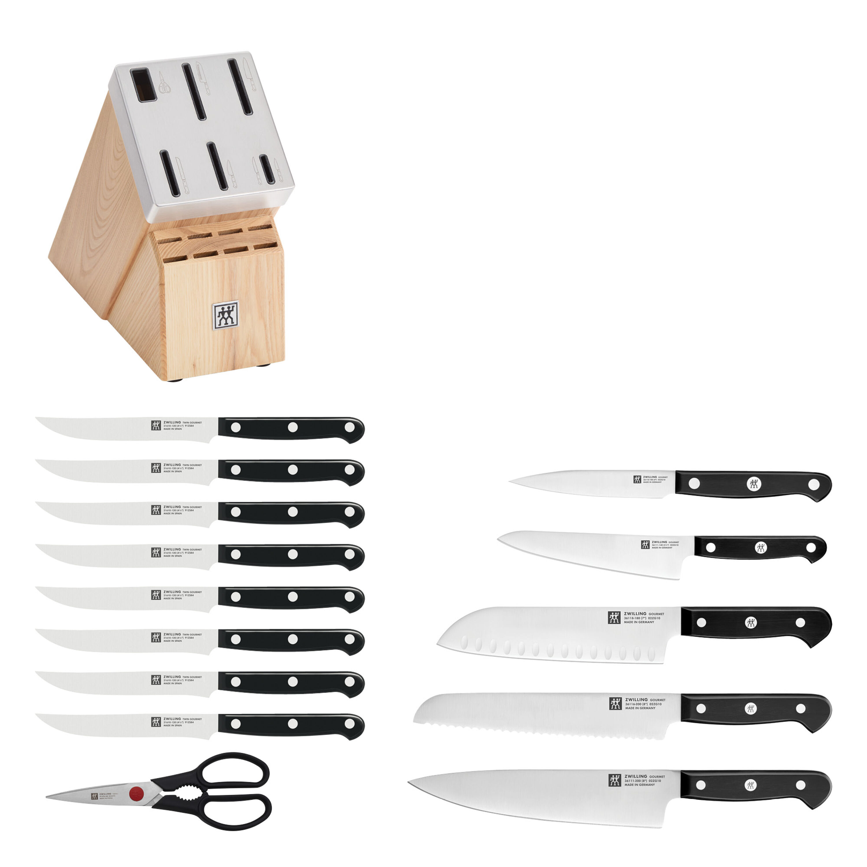 Buy ZWILLING ZWILLING Gourmet 15-pc, Knife block set, Natural