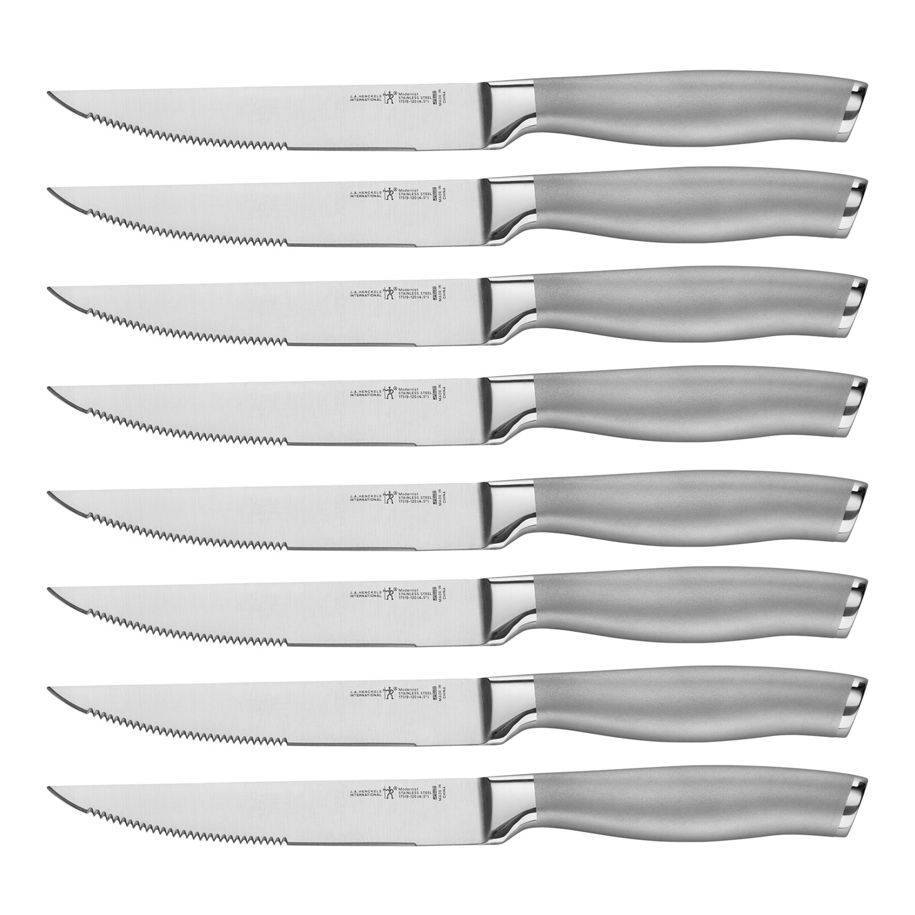 J.A. Henckels International 8 Piece Stainless Steel Steak Knife Set