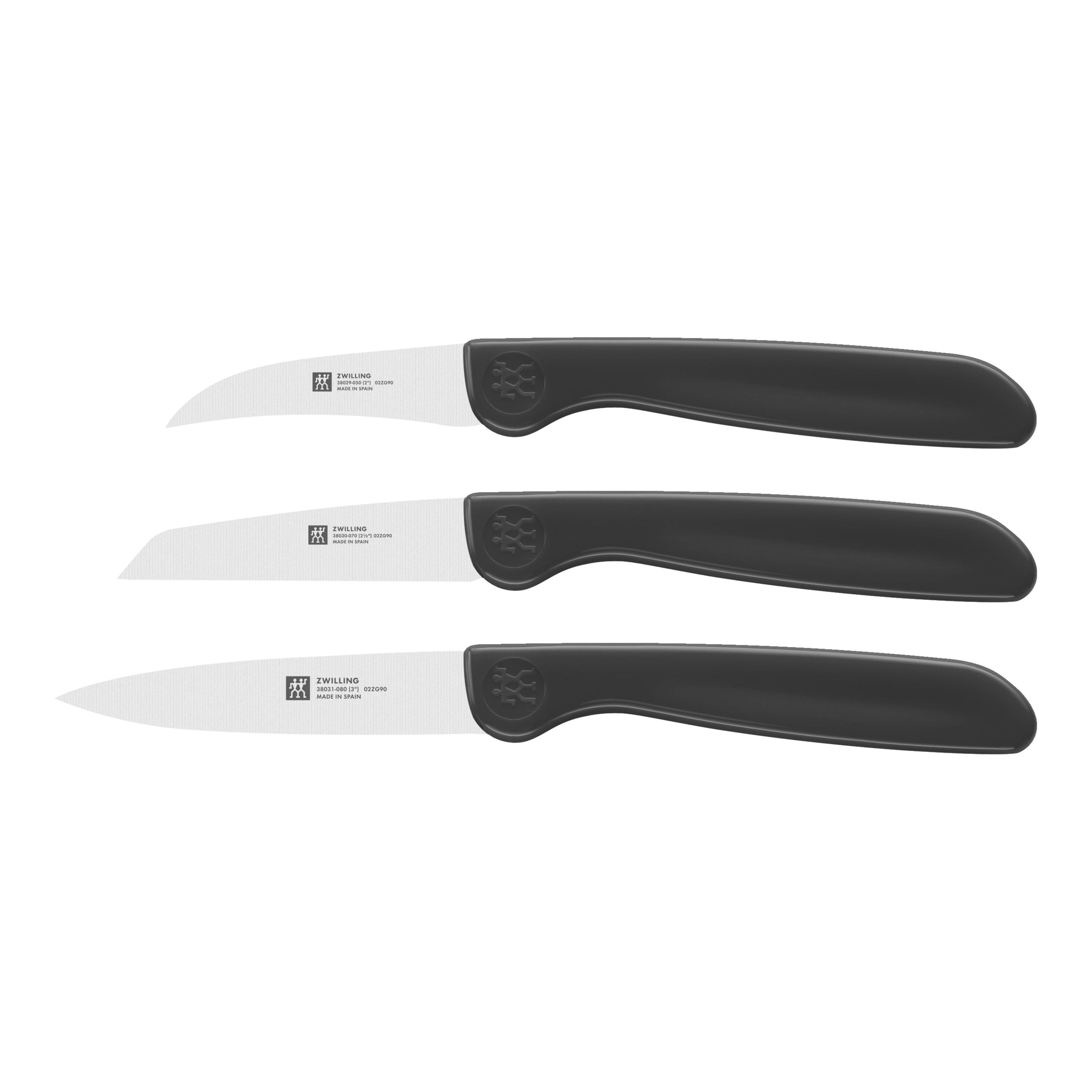 ZWILLING Set de 3 Couteaux, Couteau à Larder/Garnir, Couteau