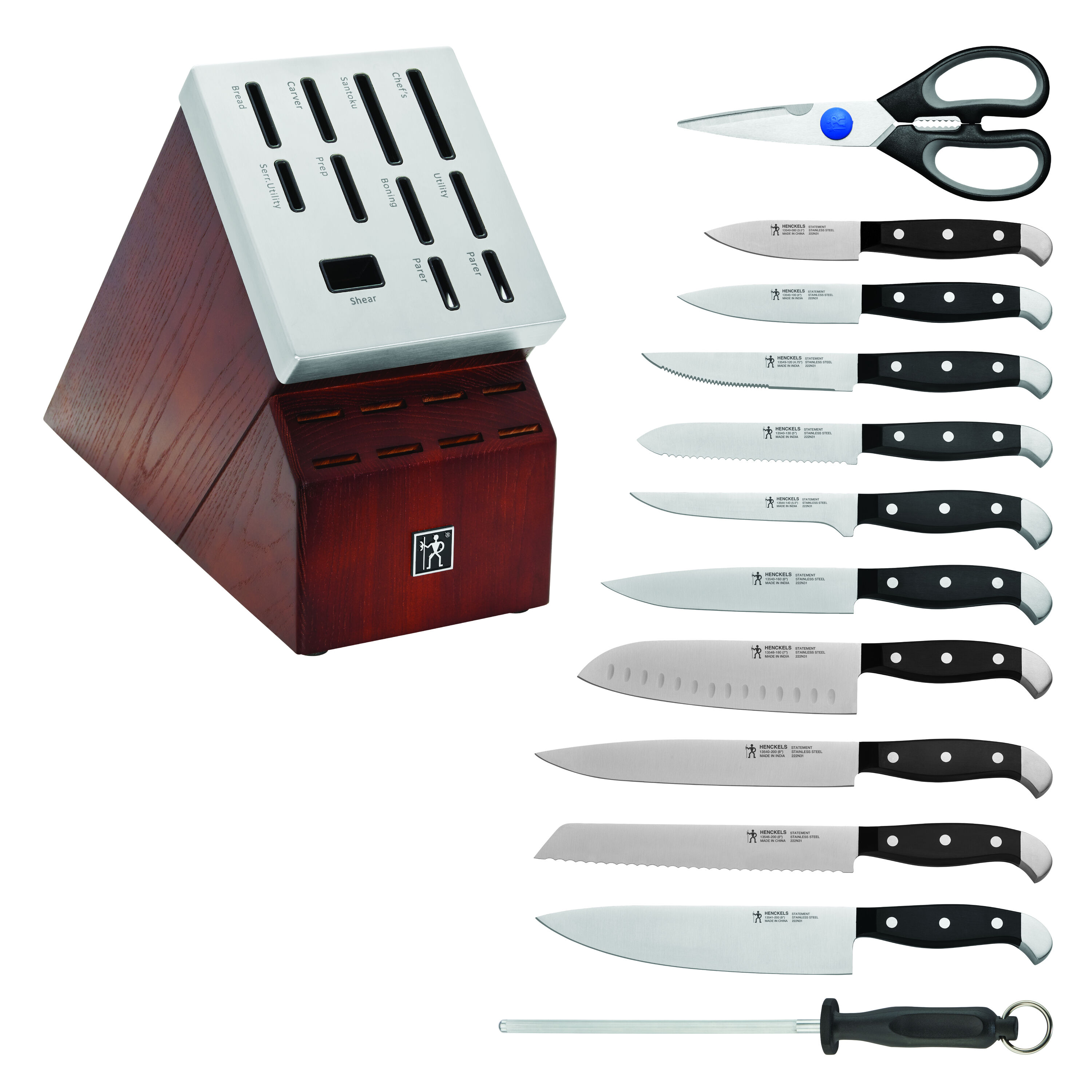 Henckels Statement 20-pc Self-Sharpening Knife Set with Block - Stainless