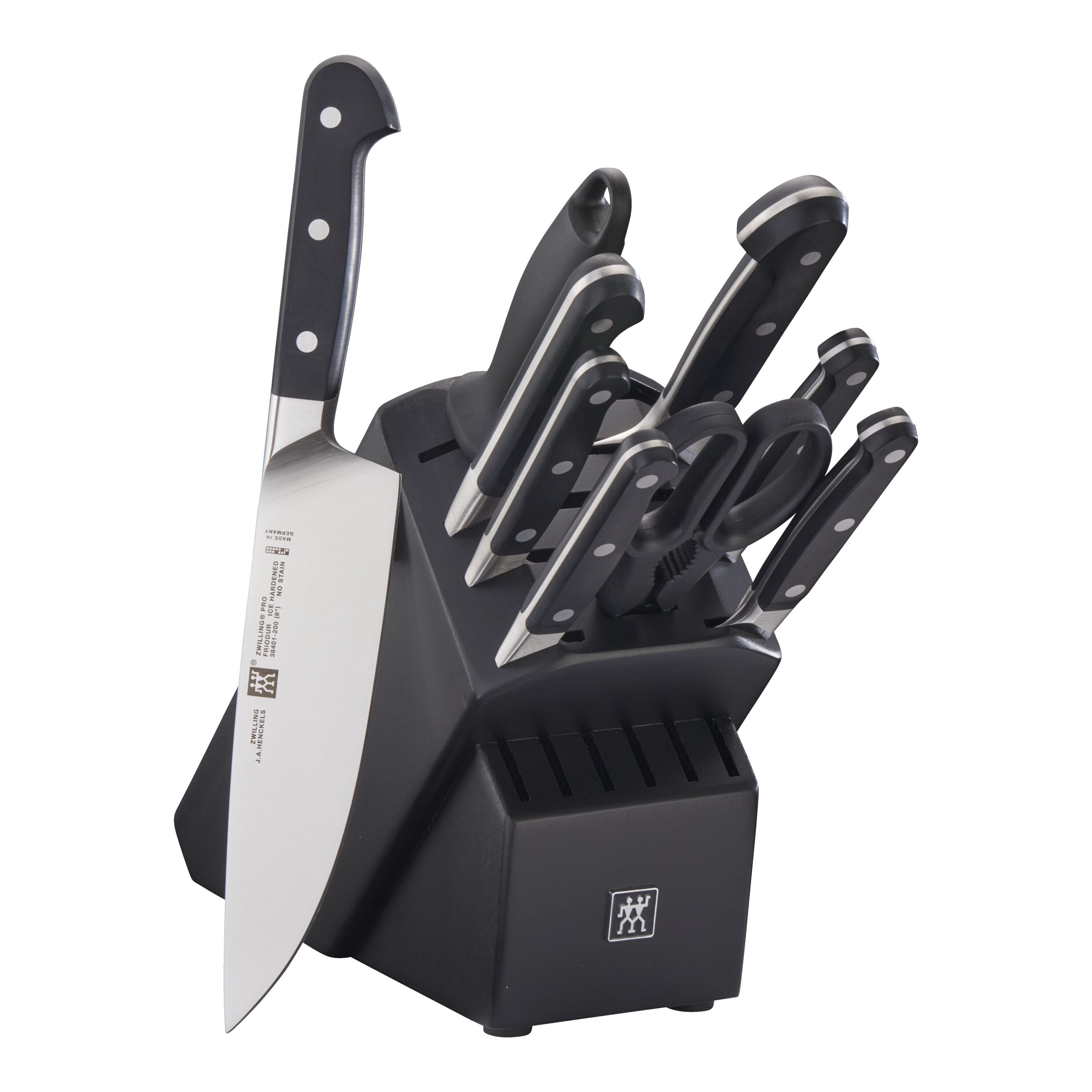 ZWILLING Pro 10-pc, Knife block set, black matte