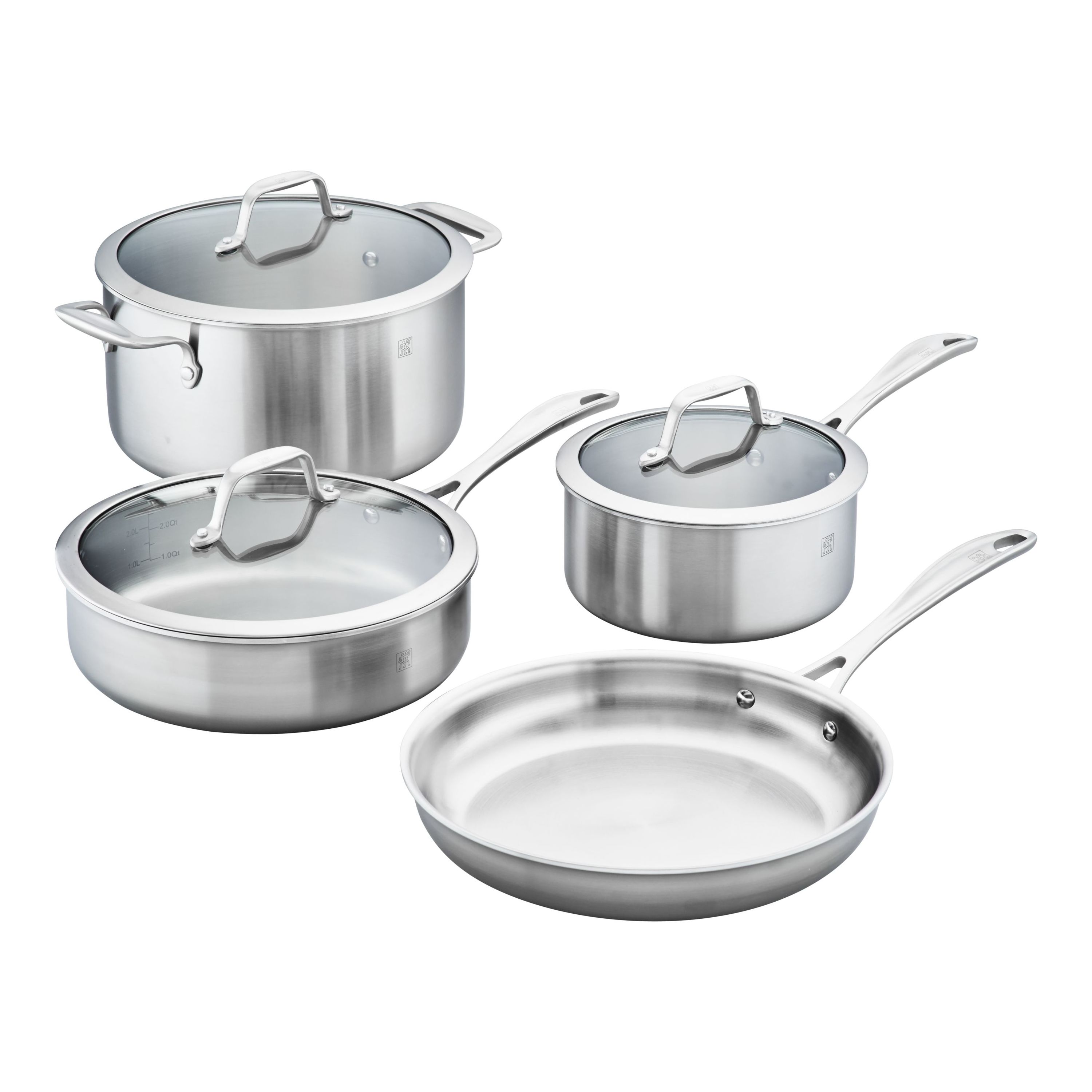 French Classic Tri-Ply Stainless Cookware 13 Piece Set 