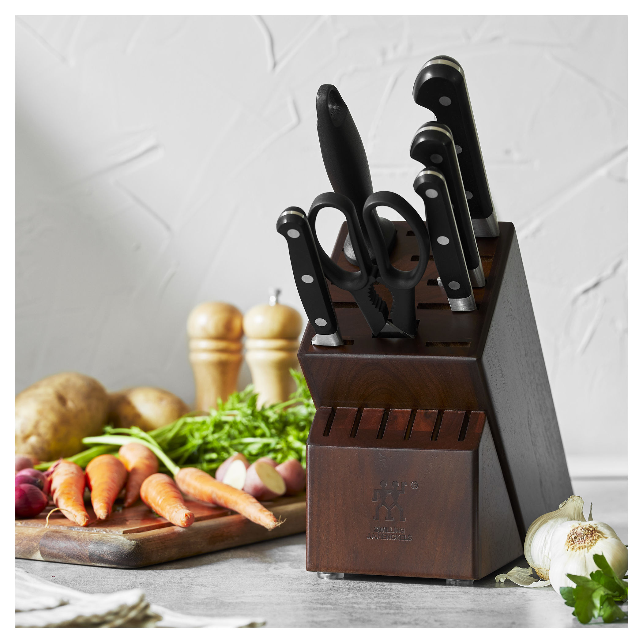 ZWILLING Professional S 7-pc Knife Block Set - Rustic White, 7-pc
